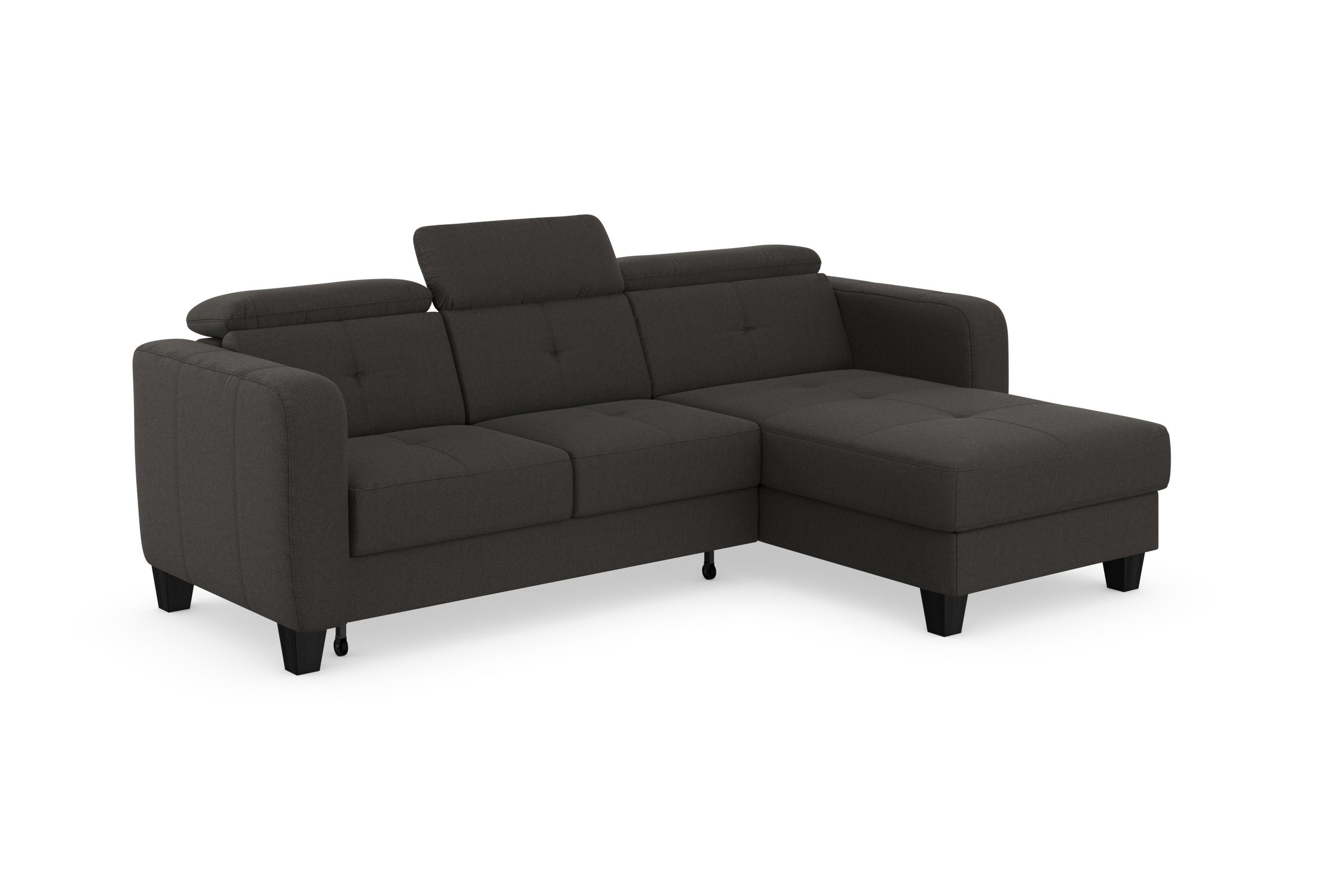 sit&more Ecksofa »Belluci L-Form«, inklusive Federkern, wahlweise mit Bettfunktion und Bettkasten