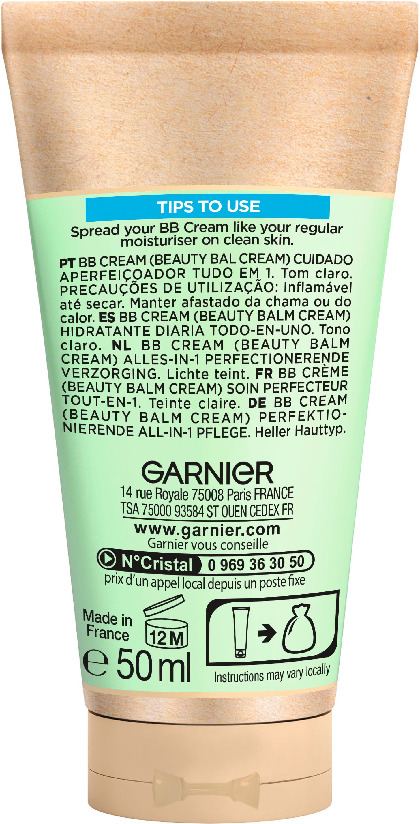 GARNIER BB-Creme »SkinActive BB Cream Ölfrei«, mit hoher Wirksamkeit