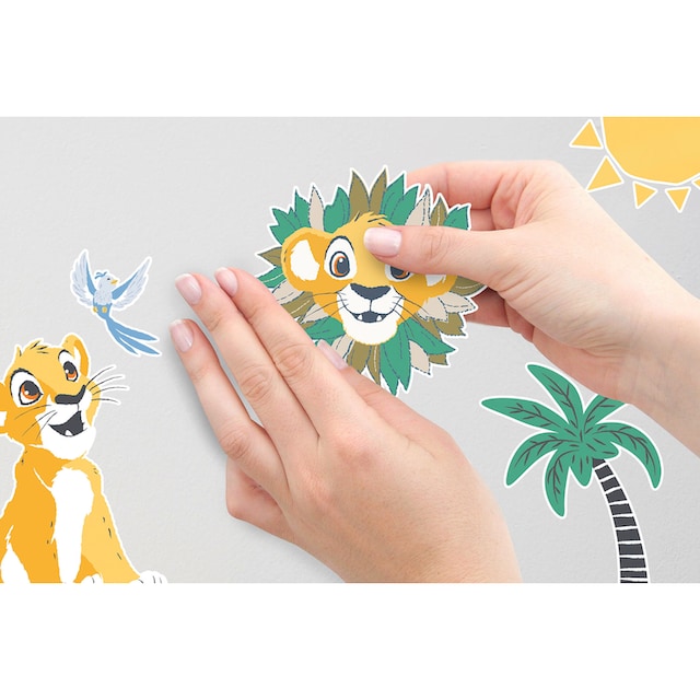 Komar Wandtattoo »Lion King Palmtrees«, (34 St.), 50x70 cm (Breite x Höhe), selbstklebendes  Wandtattoo online kaufen | mit 3 Jahren XXL Garantie
