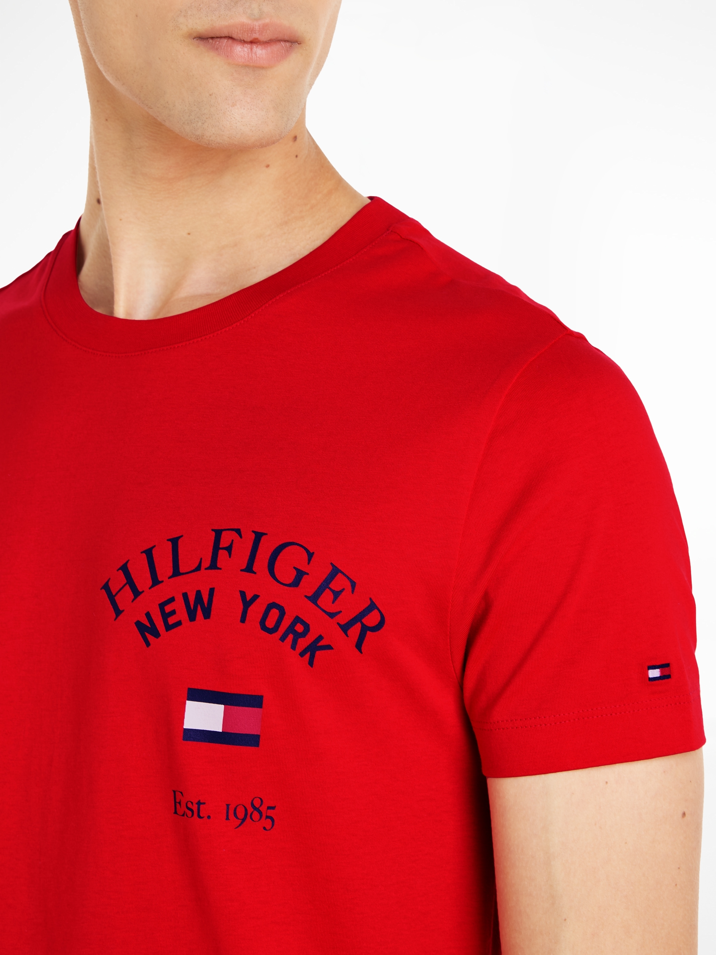 Tommy Hilfiger T-Shirt »ARCH VARSITY TEE«, mit Rundhalsausschnitt