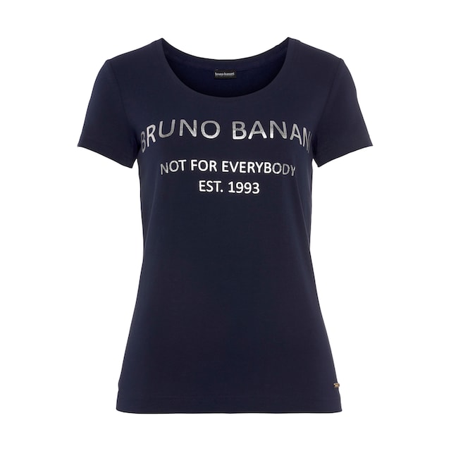 Bruno Banani T-Shirt, mit goldfarbenem Logodruck NEUE KOLLEKTION bei ♕