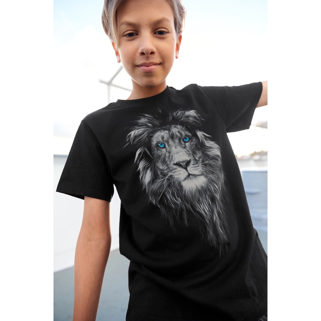 KIDSWORLD T-Shirt »LION WITH BLUE EYES«