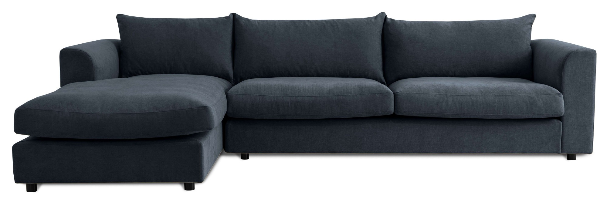 LeGer Home by Lena Gercke Ecksofa »Avelina«, (2 St.), Breite 297 cm, in Cord- und Chenille- Stoff, Rückenkissen mit Federn