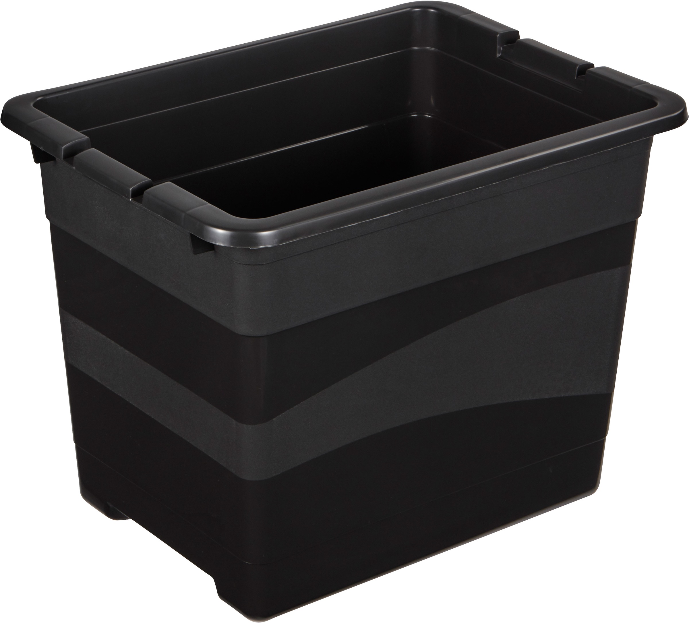 keeeper Transportbehälter »eckhart, 5er Set Transporbox, 24 L, 39,5 x 29,5 x 30 cm« 29,5 cm breit 30 cm hoch 39,5 cm lang Set, 5 Stk. tlg. seitl. Clips, Griffe am Boden, stoßfeste Seitenwände, robuster Deckel