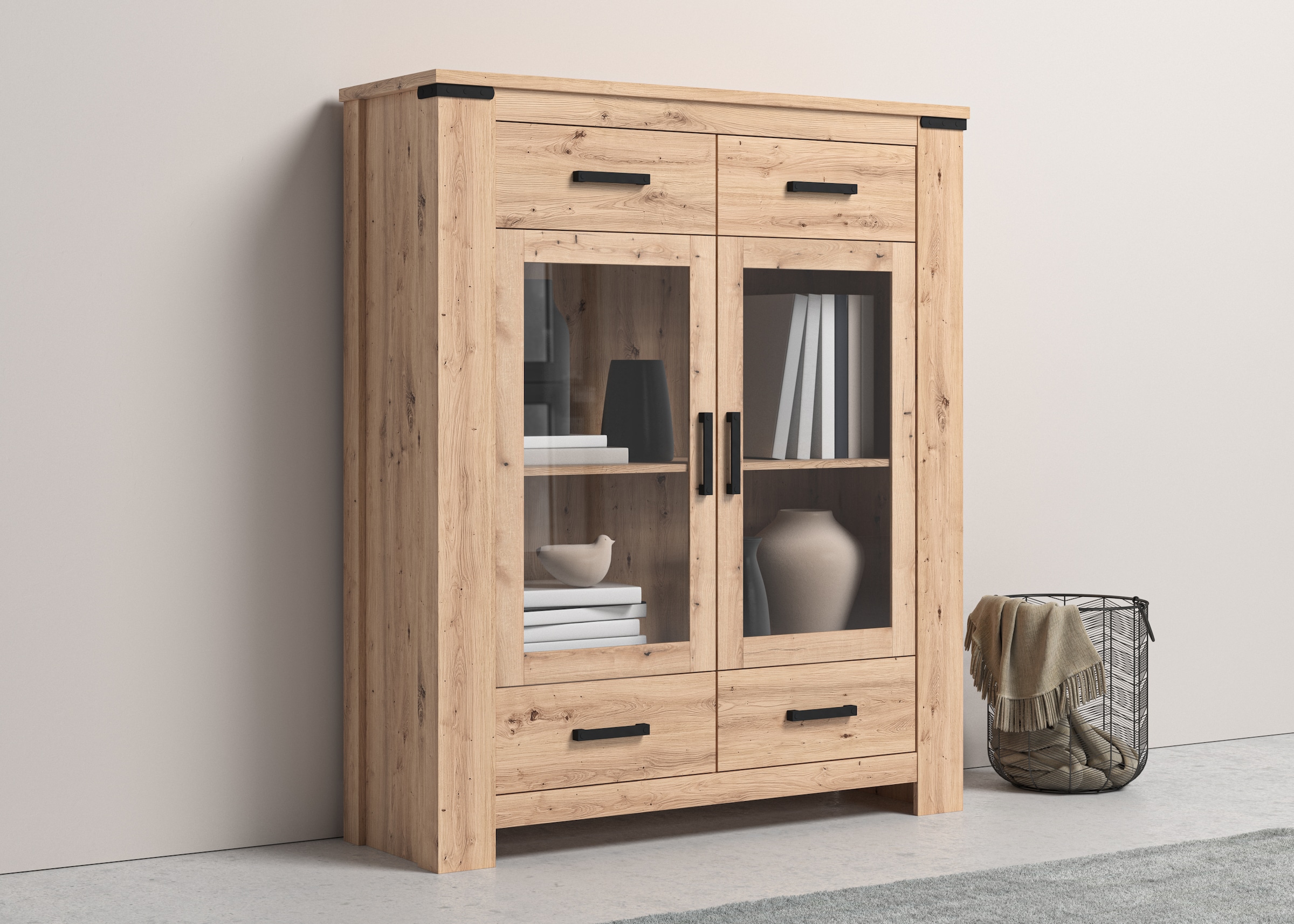 Highboard »Hawai«, Vitrine, Breite 125 cm