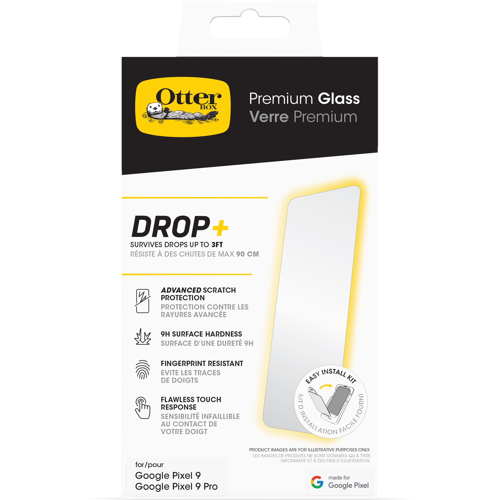 OtterBox Premium Glass Displayschutzfolie Google Pixel 9