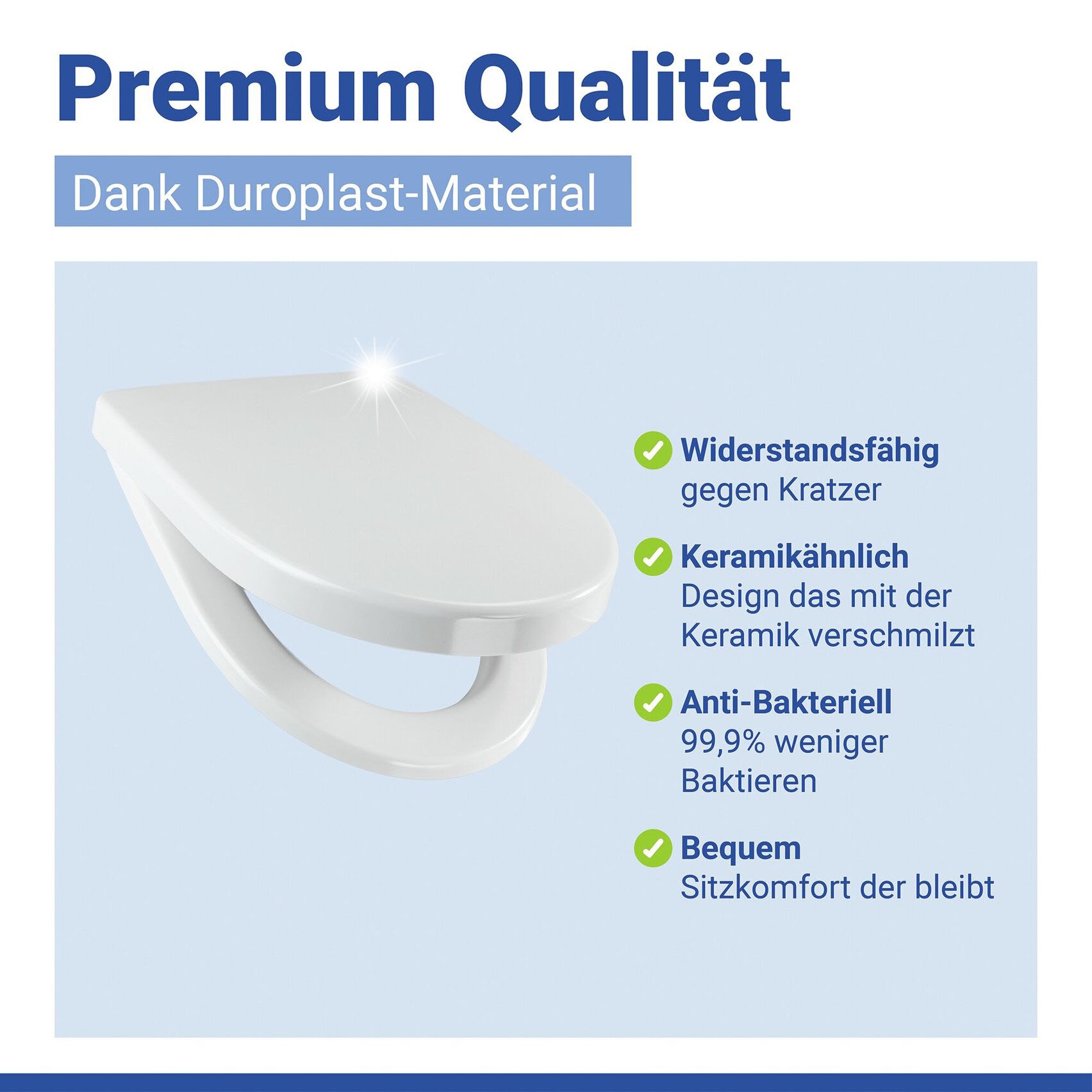 WENKO WC-Sitz »Sindia« belastbar mit bis zu 300 kg