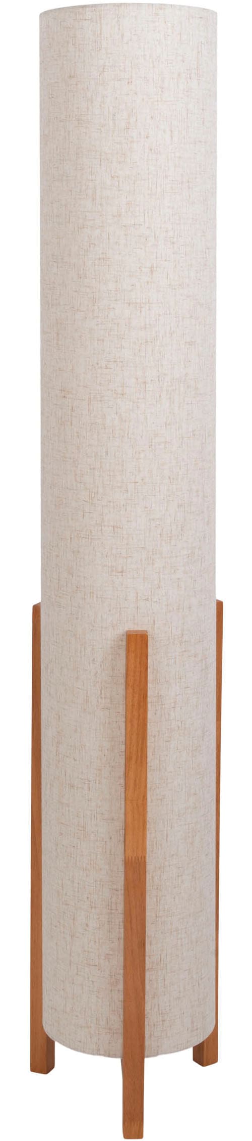 näve Stehlampe »Matida«, 1 flammig, Leuchtmittel E27 | ohne Leuchtmittel, 1xE27 exkl., Holzgestell, Textilschirm natur, H: ca. 32cm, D: ca. 22cm