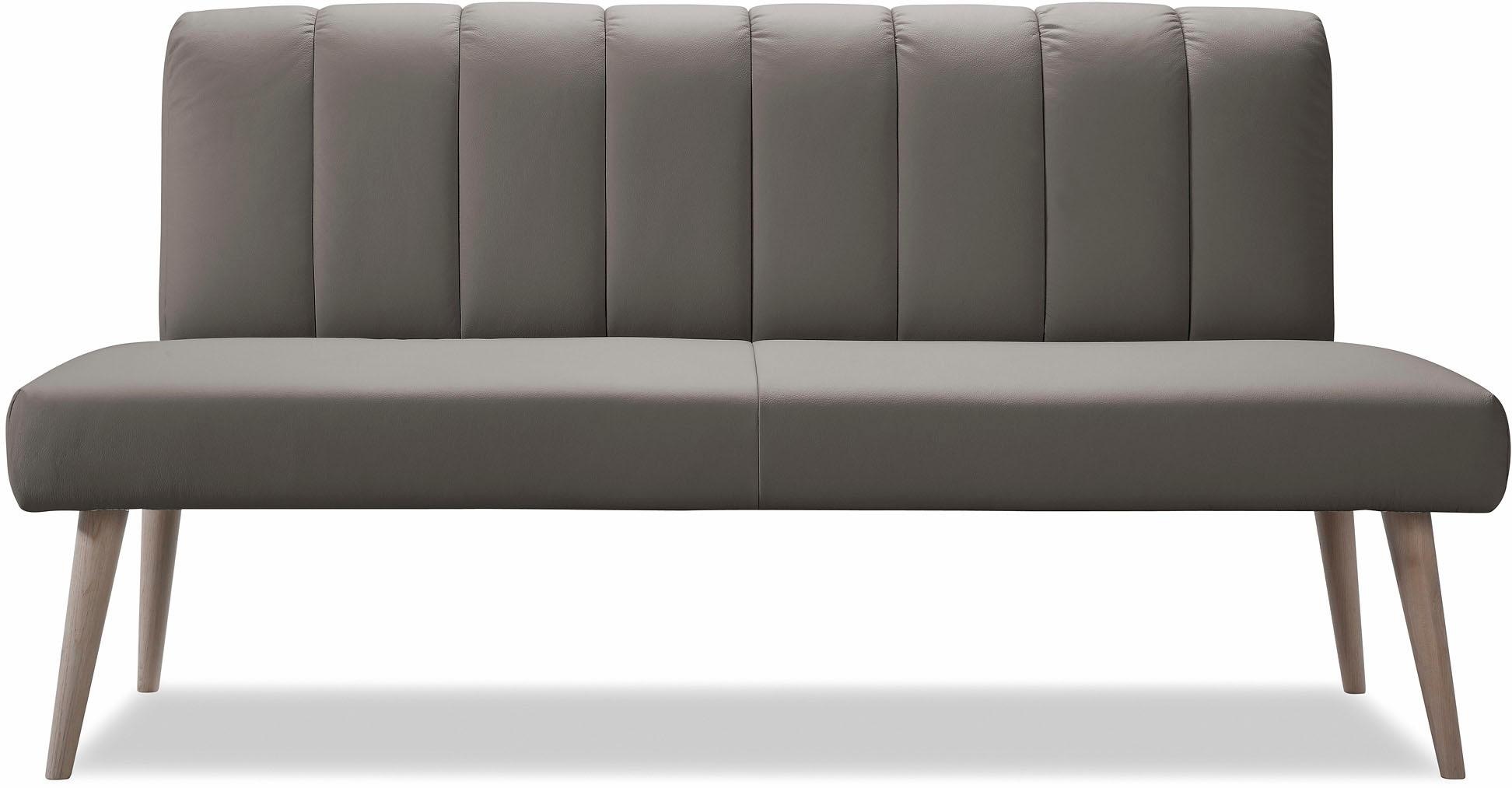 exxpo - sofa fashion Sitzbank »Costa, moderne Rückensteppung, bequem und elegant, hoher Holzfuß«, hochwertige Detailverarbeitung, Frei im Raum stellbar