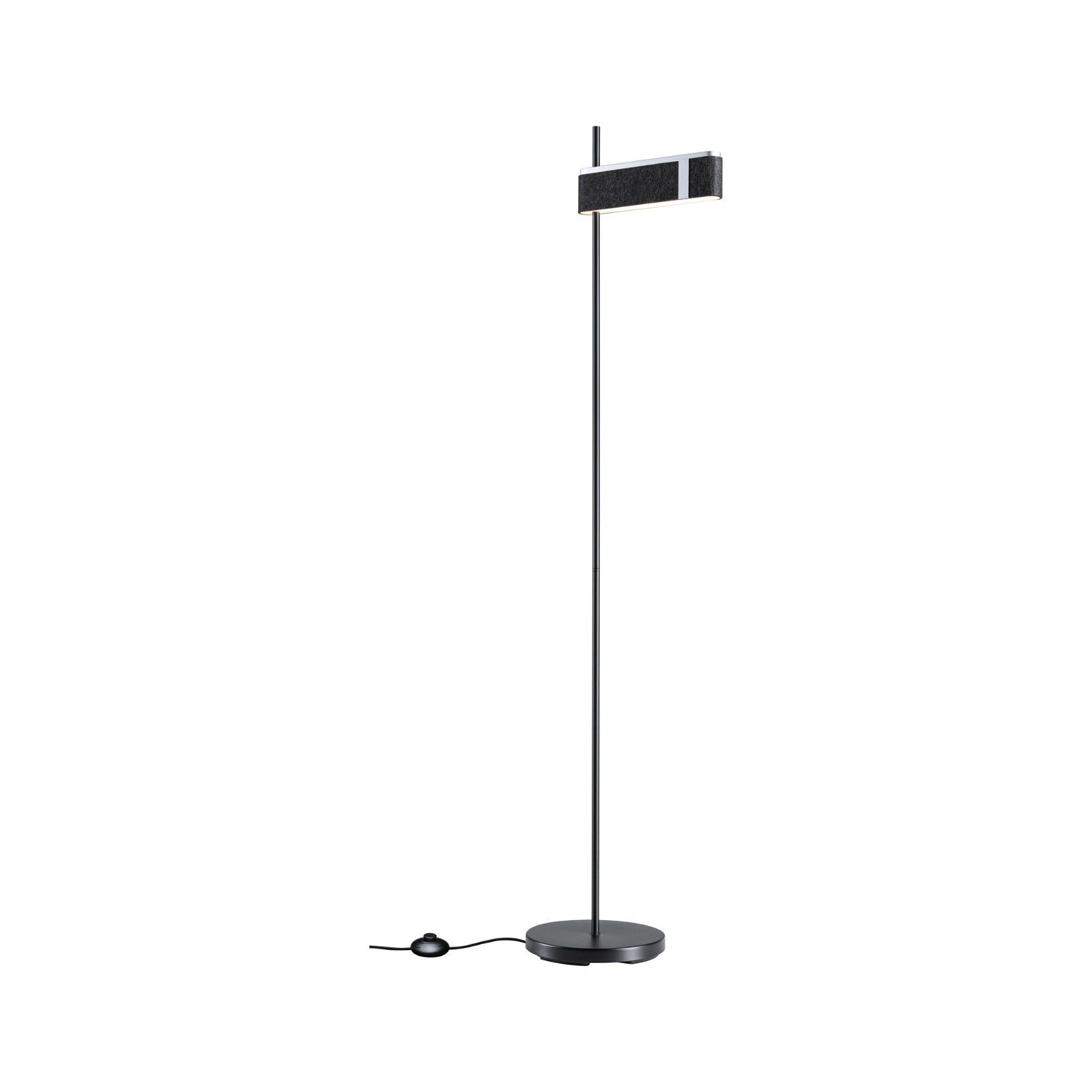 Paulmann LED Stehlampe »Jagun 2700K 1250lm 20,4W Anthrazit Filz, Kunststoff, Metall«, 1 flammig, 3-Step-Dim