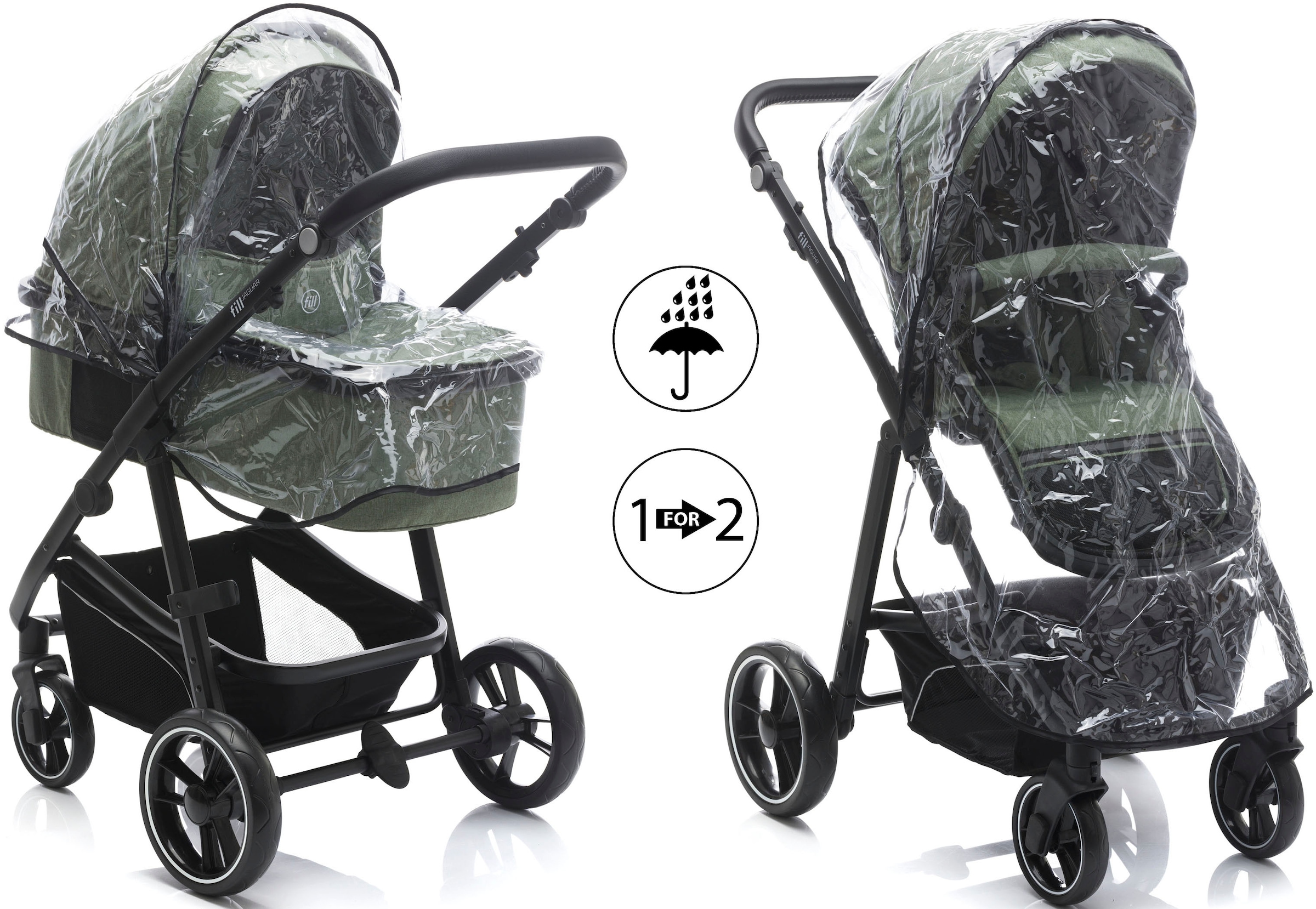 Fillikid Kombi-Kinderwagen »Jaguar«, 22 kg