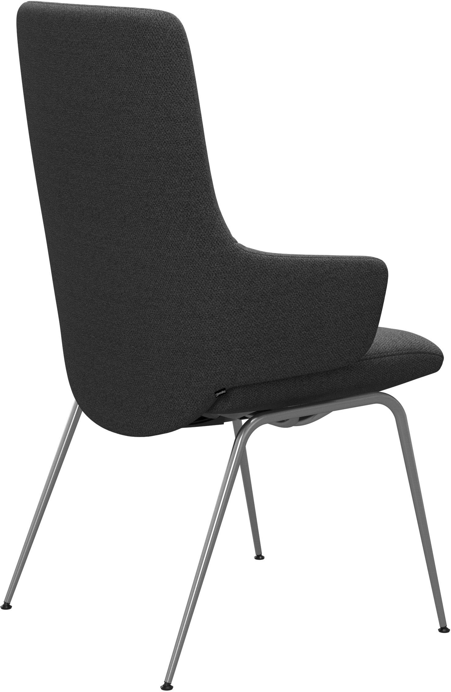 Stressless® Polsterstuhl »Laurel«, ROHLEDER Stoff Q2 FARON, High Back mit Armlehne, Größe L, mit Beinen aus Stahl in Chrom