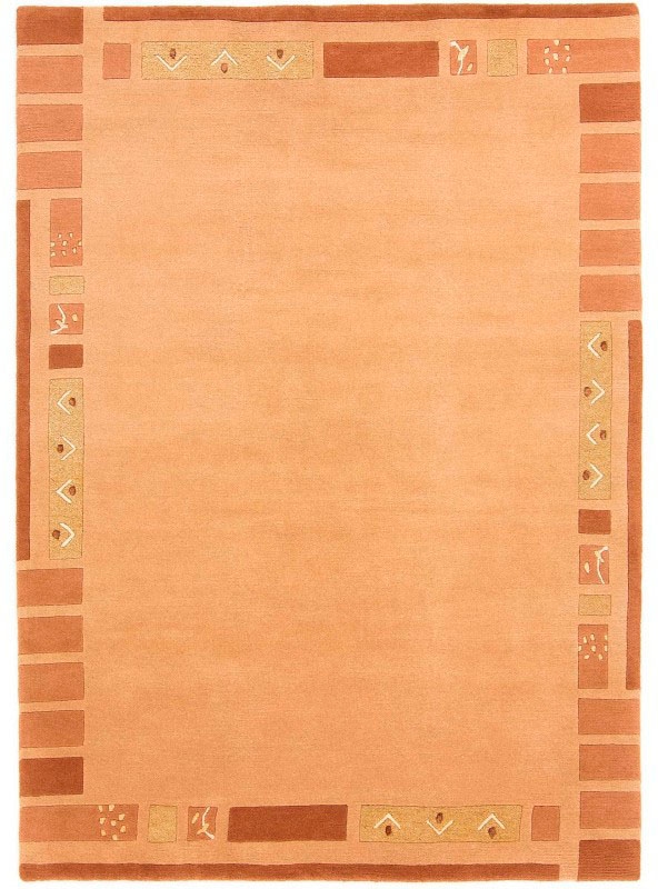 carpetfine Wollteppich »Nepal handgeknüpft, Jaipur«, Wohnzimmer Wolle, reine rechteckig