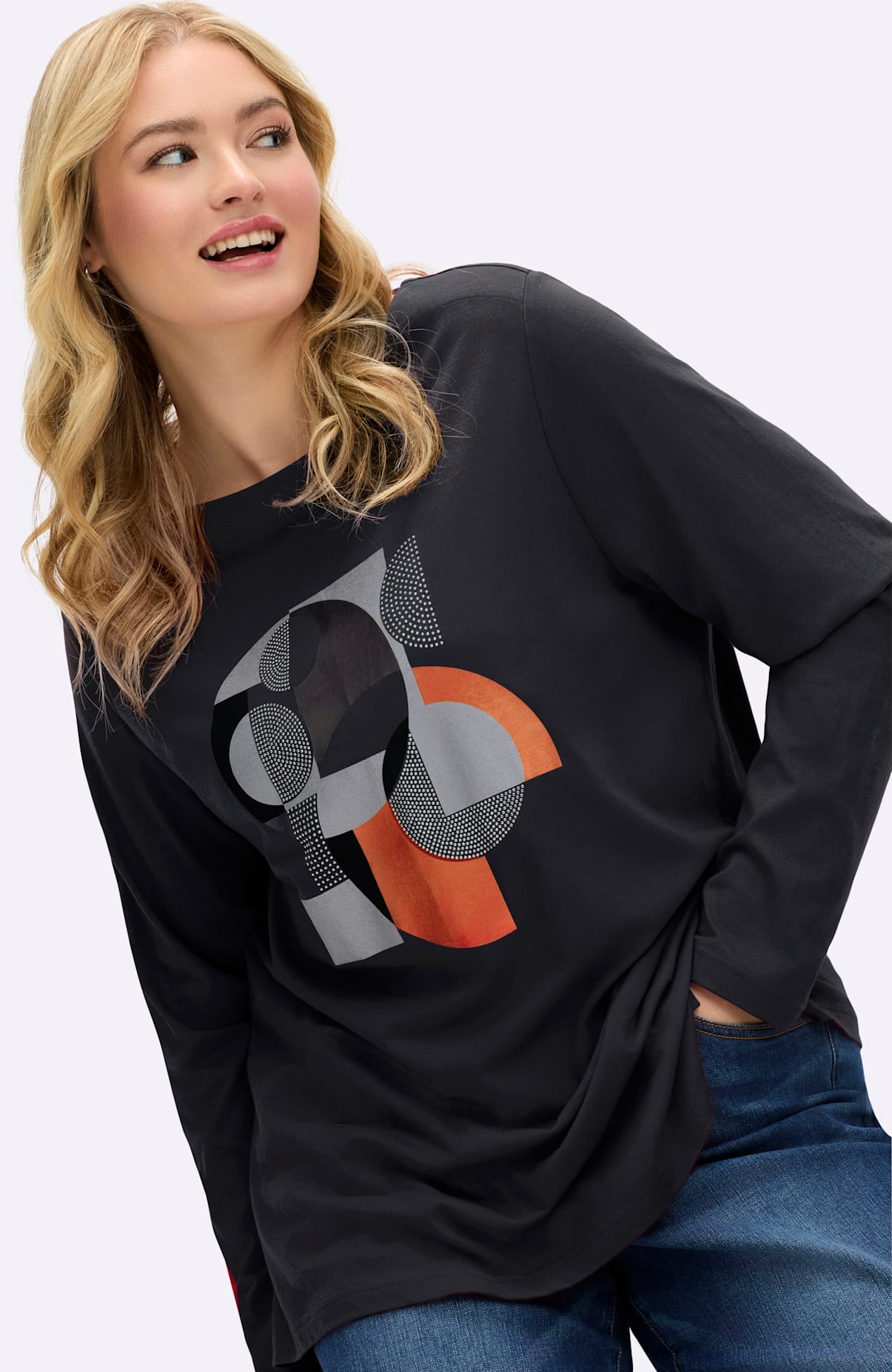 Sheego Langarmshirt »Langarm-Shirt« 1 Stk.