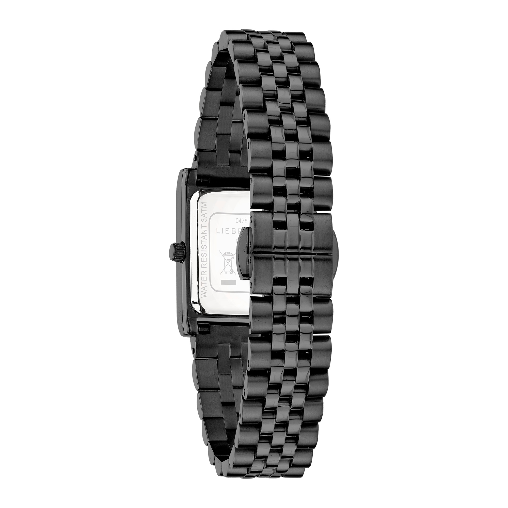 Liebeskind Berlin Quarzuhr »Classic Square« Armbanduhr, Damenuhr, Edelstahlarmband, analog