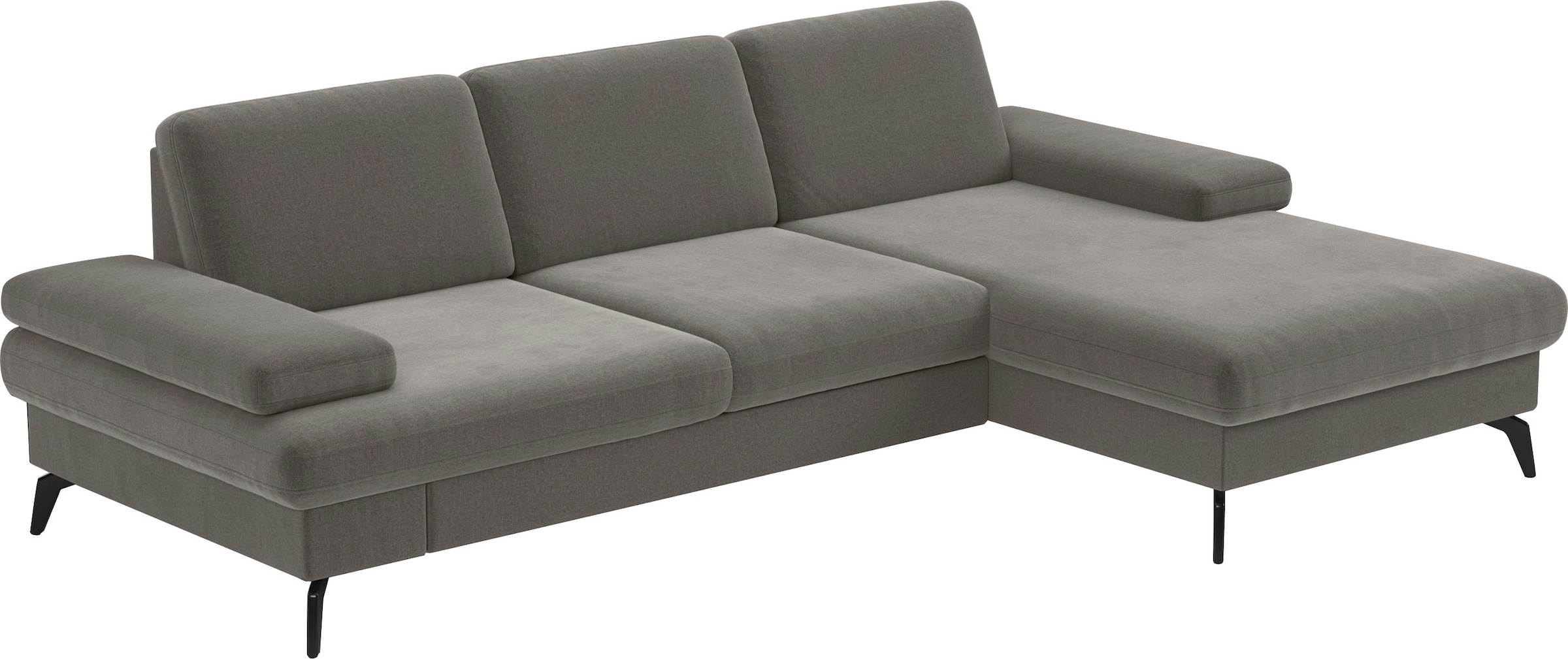 sit&more Ecksofa »Morris L-Form, inkl. Sitztiefenverstellung«, wahlweise mit Armteilverstellung, Bettfunktion & Bettkasten