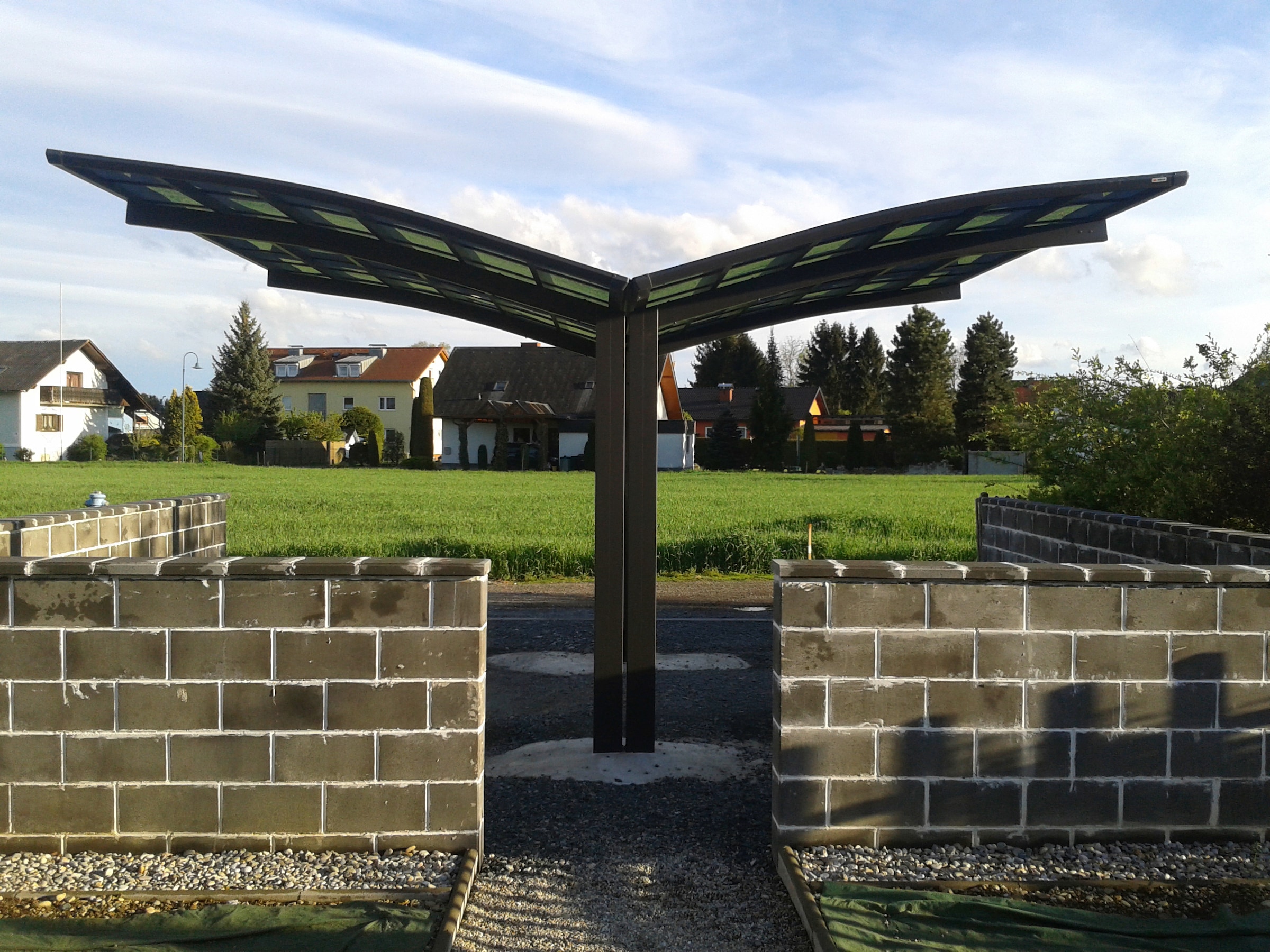 Ximax Doppelcarport »Portoforte Typ 60 Y-mattbraun«, Aluminium, 527 cm, braun, Aluminium