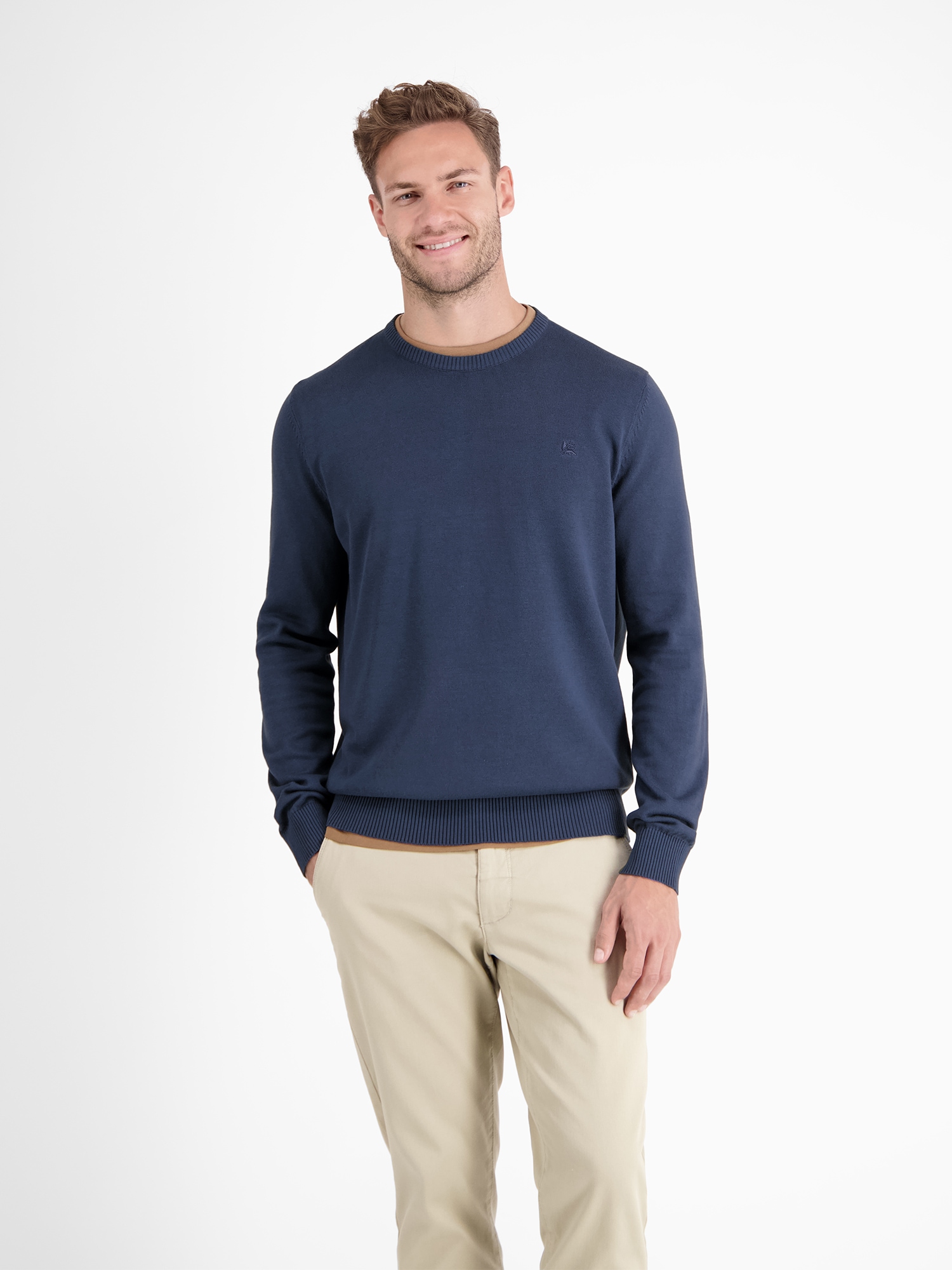 LERROS Strickpullover »LERROS Crewneck Strickpullover«