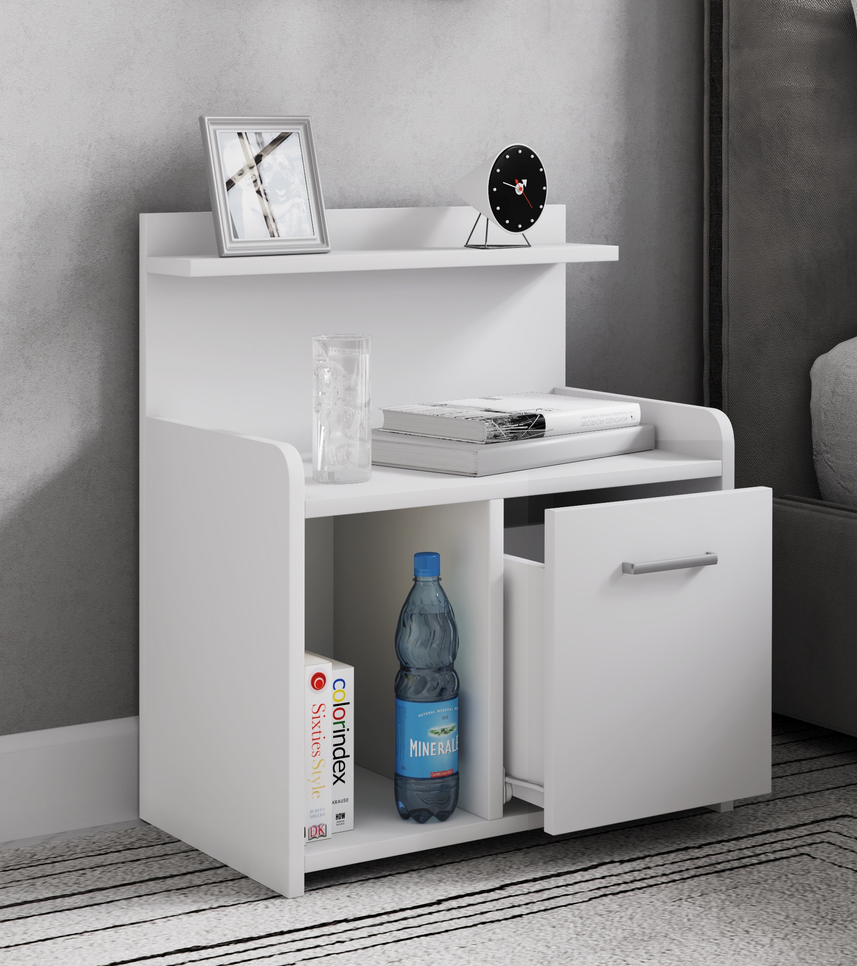 VCM Nachttisch »XL Hoher Nachtschrank Nachttisch Schublade Nilasa«