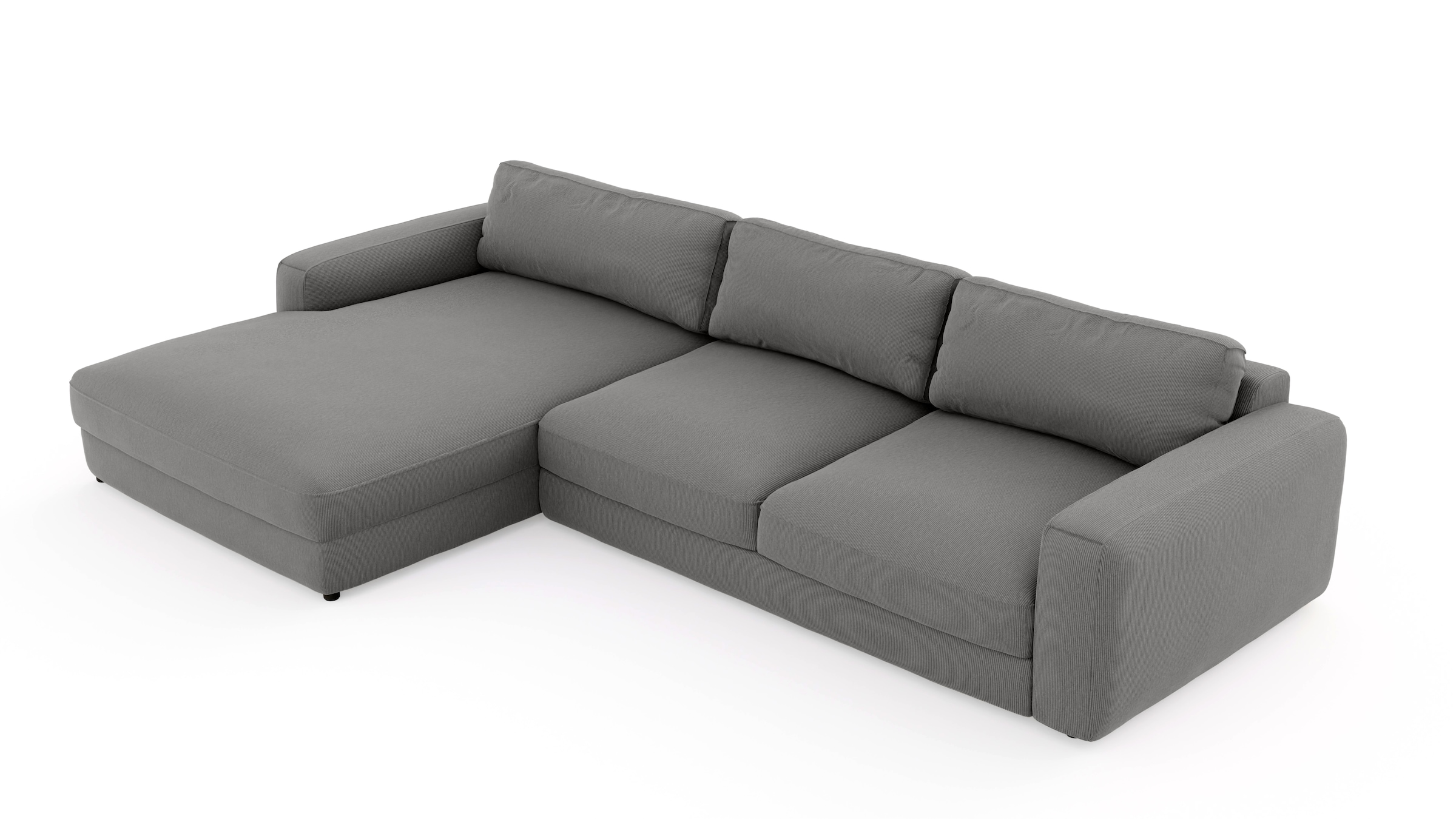 Places of Style Ecksofa »Bloomfield, L-Form«, extra tiefe Sitzfläche, wahlweise mit Sitztiefenverstellung