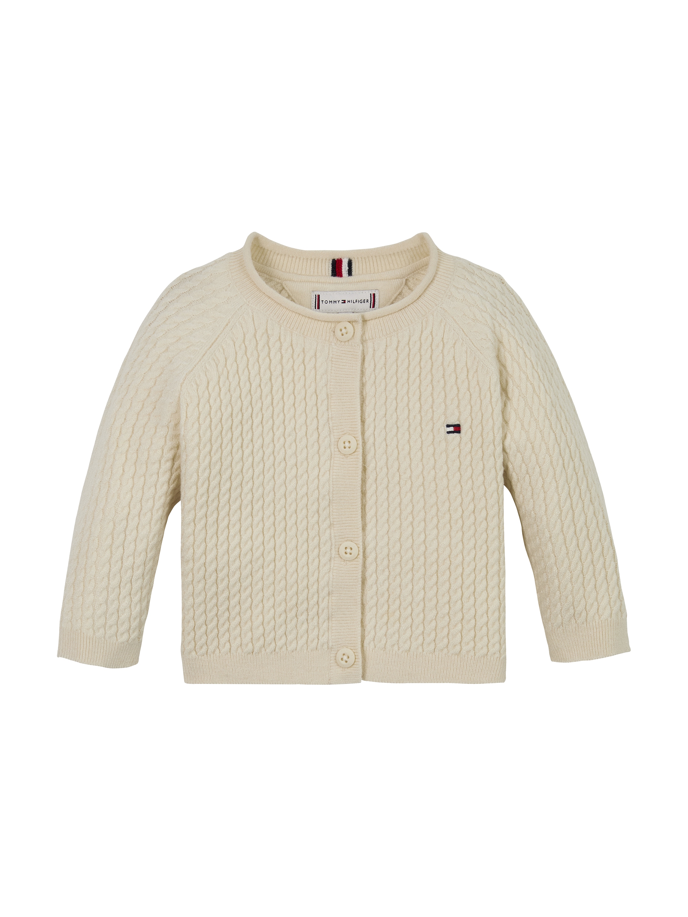 TOMMY HILFIGER Strickjacke »CABLE CARDIGAN«, mit Zopfmuster