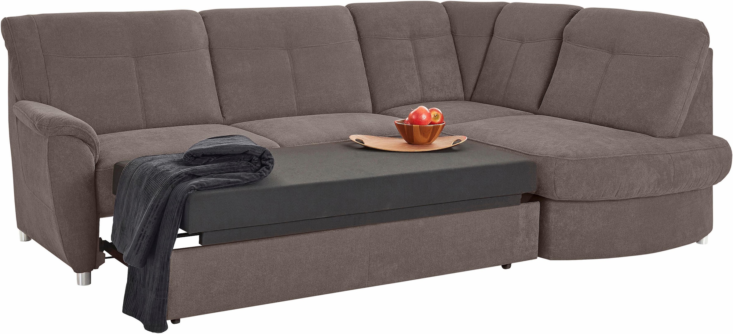sit&more Ecksofa »Sonoma L-Form«, wahlweise mit Bettfunktion und Bettkasten