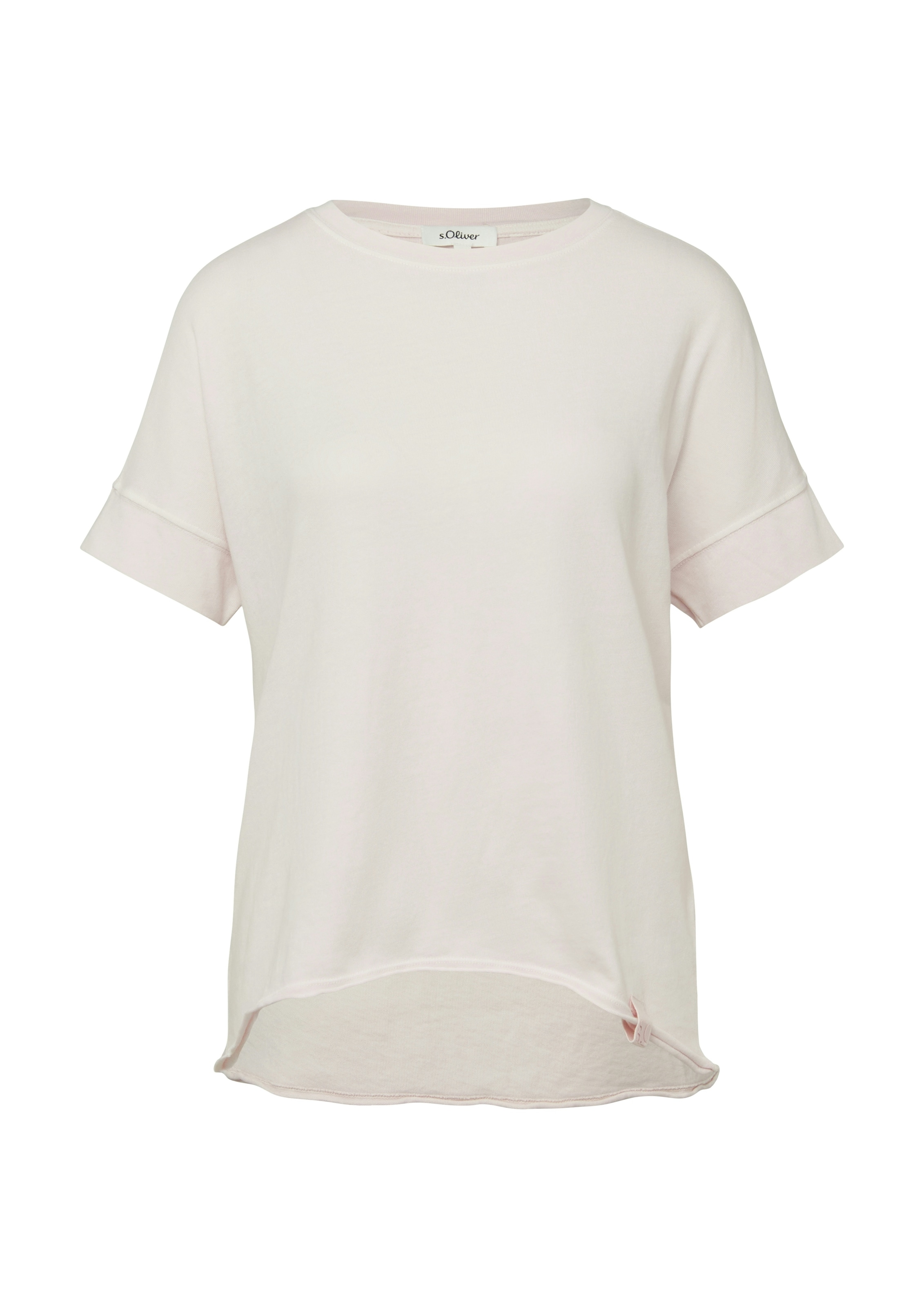 s.Oliver T-Shirt mit offenem Saum
