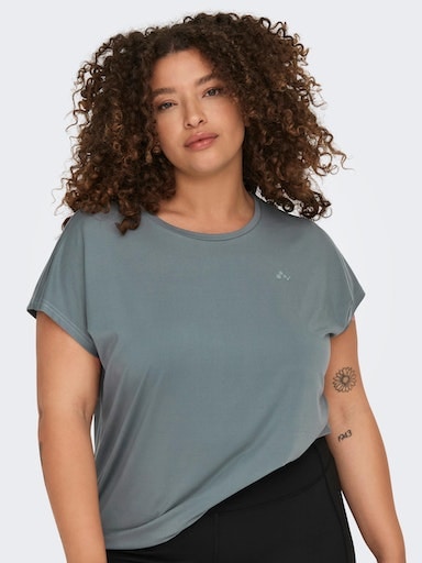 ♕ ONLY CURVY bei Funktionsshirt Play TRAIN »ONPAUBREE TEE NOOS« LOOSE SS