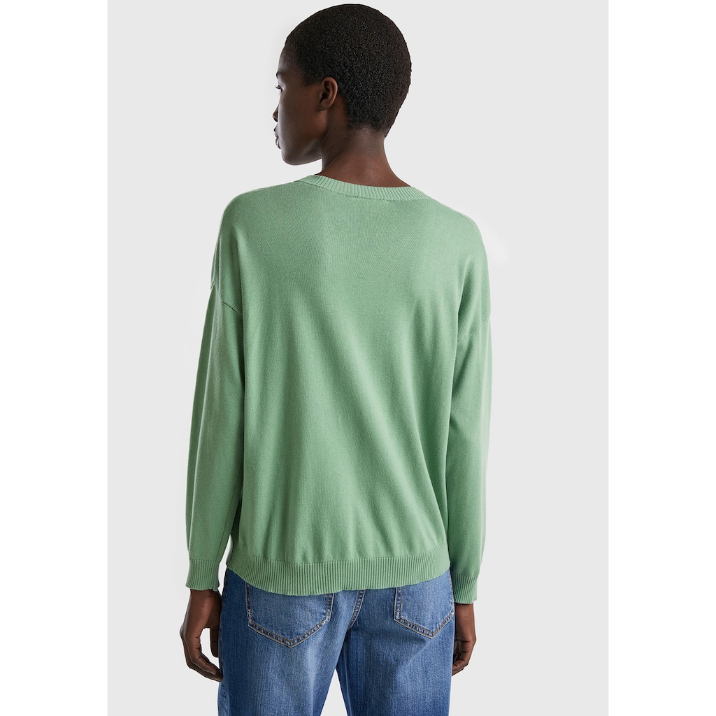 United Colors of Benetton V-Ausschnitt-Pullover