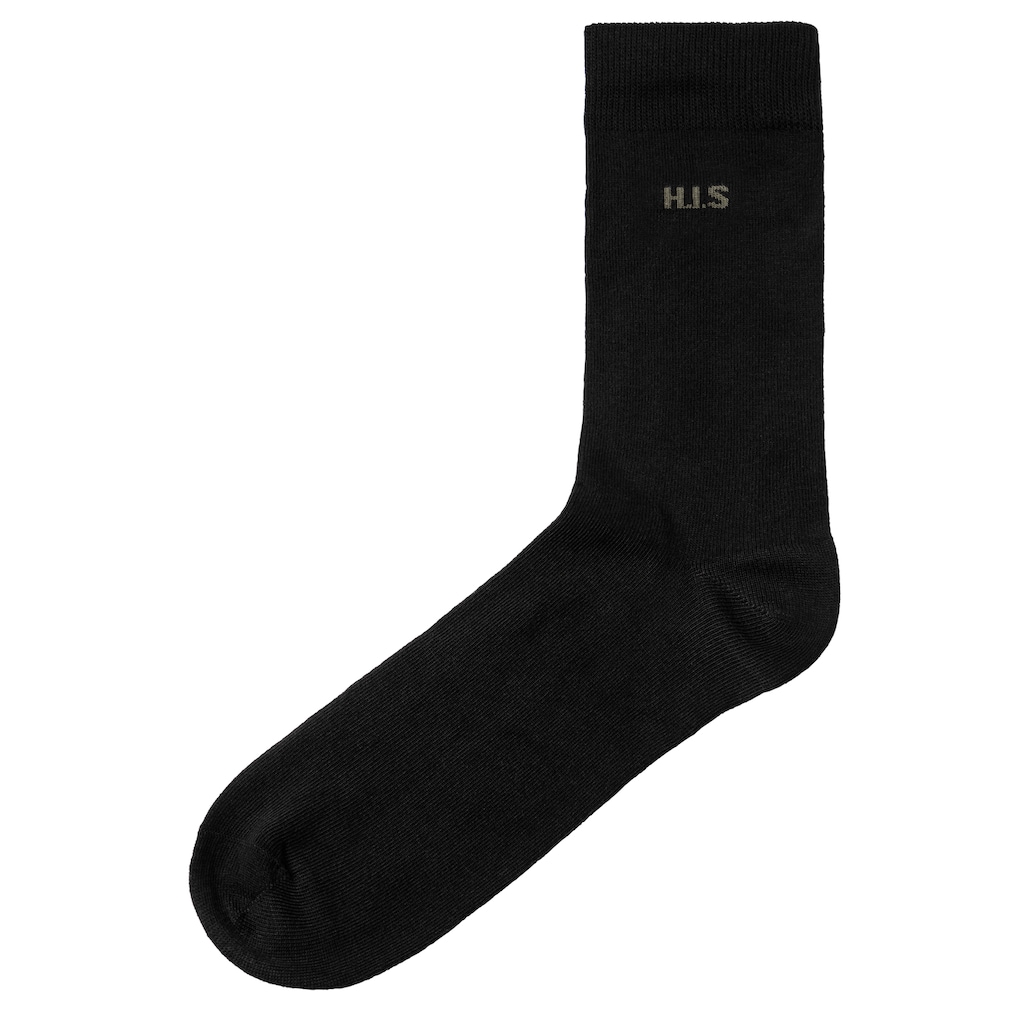 H.I.S Socken, (Packung, 10 Paar), mit farbigem Innenbund