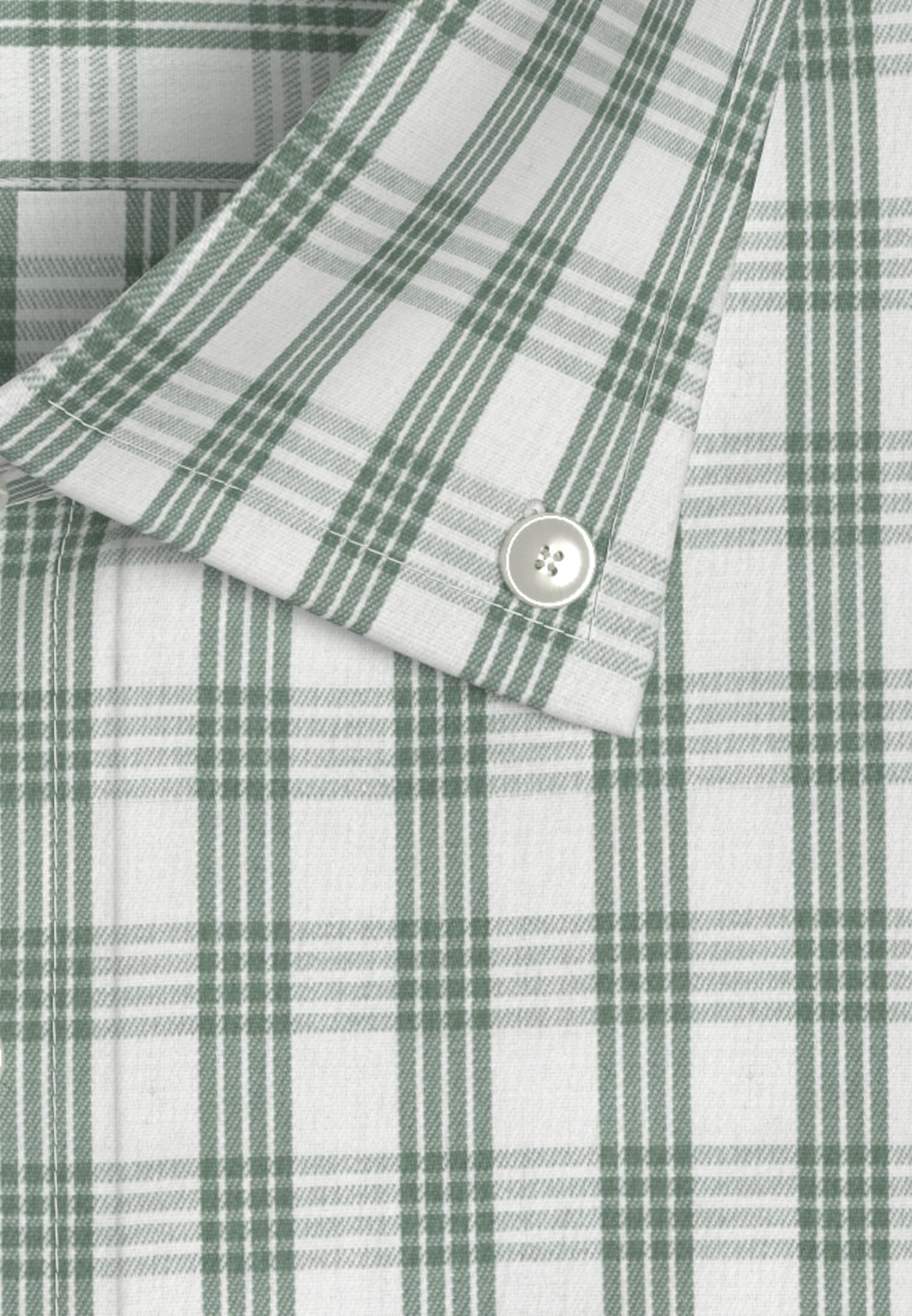 seidensticker Businesshemd »Comfort«, Comfort Kurzarm Button-Down-Kragen Karo