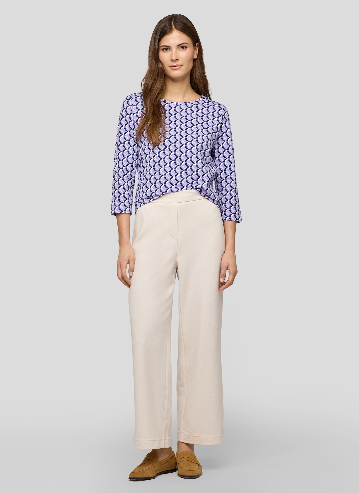 Rabe 3/4-Arm-Shirt Sommershirt mit grafischem Allover-Muster