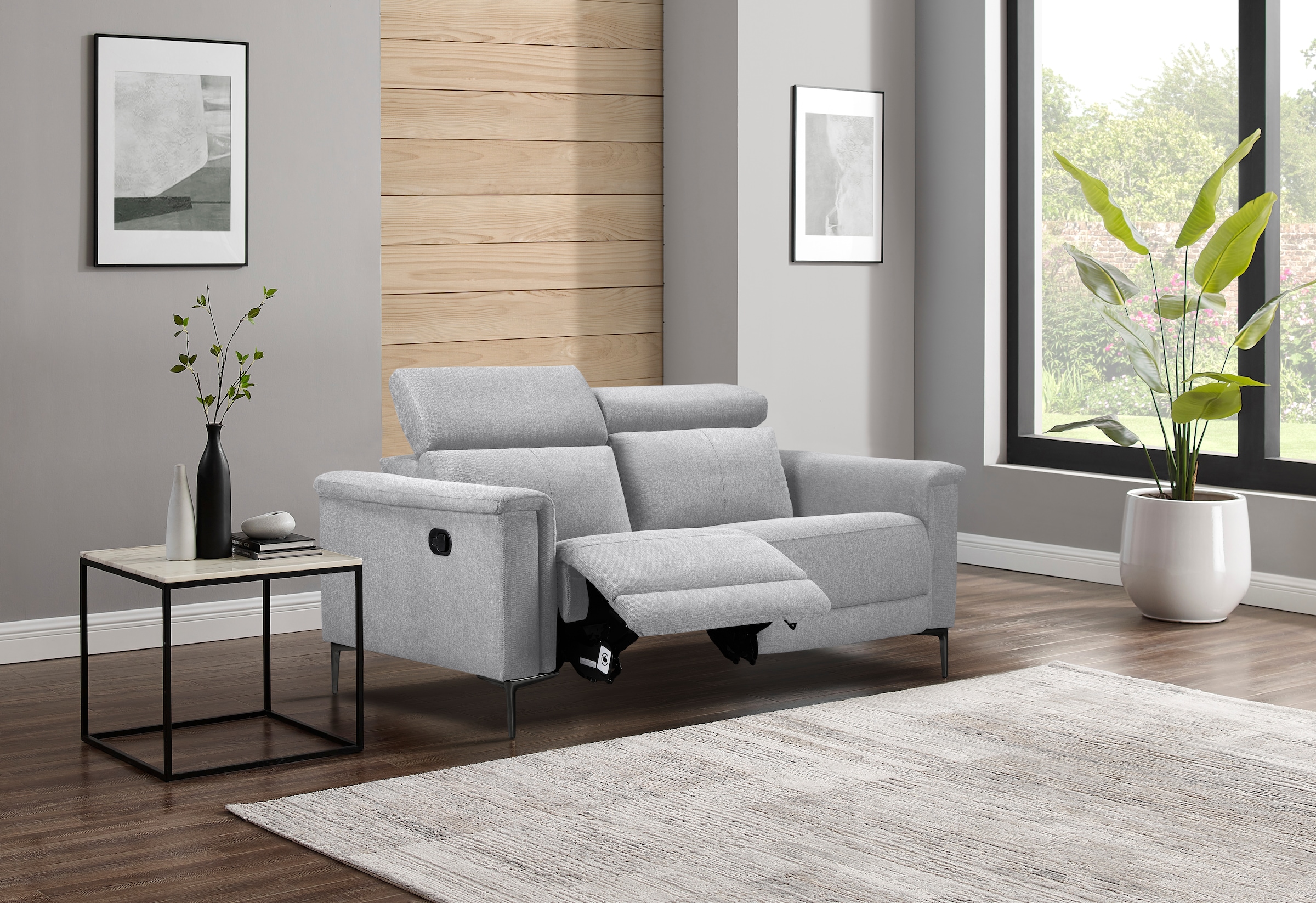 Places of Style 2-Sitzer »Lund«, manueller od. elektrischer Relaxfunktion und USB-A