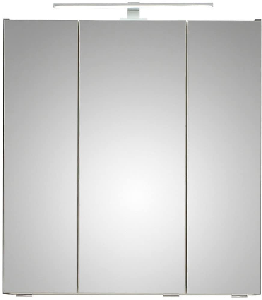 Saphir Badmöbel-Set »Quickset 5-teilig, Waschbeckenunterschrank mit LED-Spiegelschrank« 6 Stk. tlg.