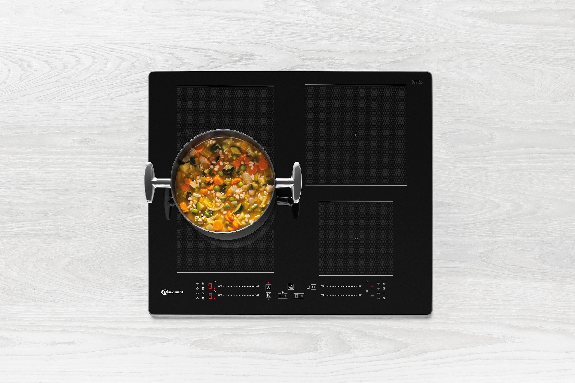 BAUKNECHT Induktions-Kochfeld von SCHOTT CERAN® »BS 3960F AL«