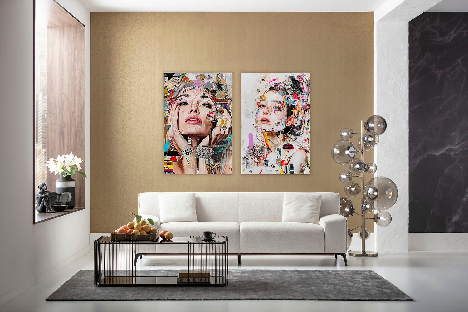 Kare Design Glasbild »Artsy Portrait 80x120cm« 1, 