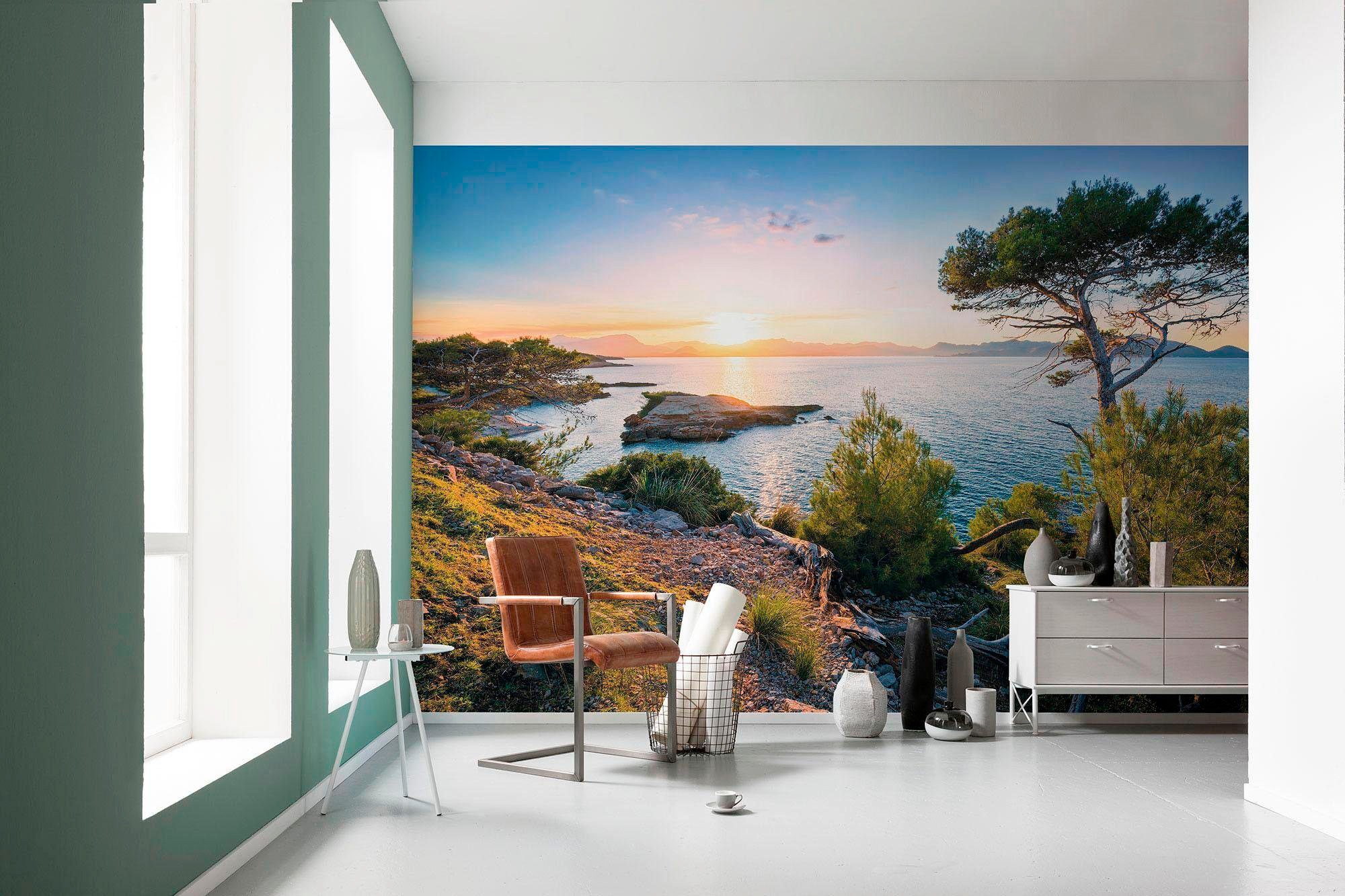 Komar Vliestapete »Digitaldruck Vlies - Southern Light - Größe 400 x 250 cm«, bedruckt, Wohnzimmer, Schlafzimmer