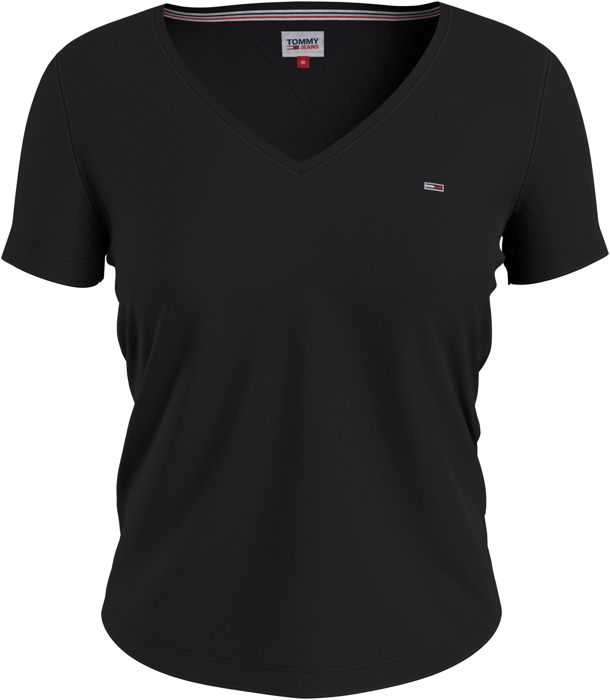 Tommy Jeans V-Shirt »TJW 2PACK SLIM SOFT V NECK TEE«, (Packung, 2 tlg., 2er-Pack), in Basic Optik mit Tommy Jeans Markenlabel