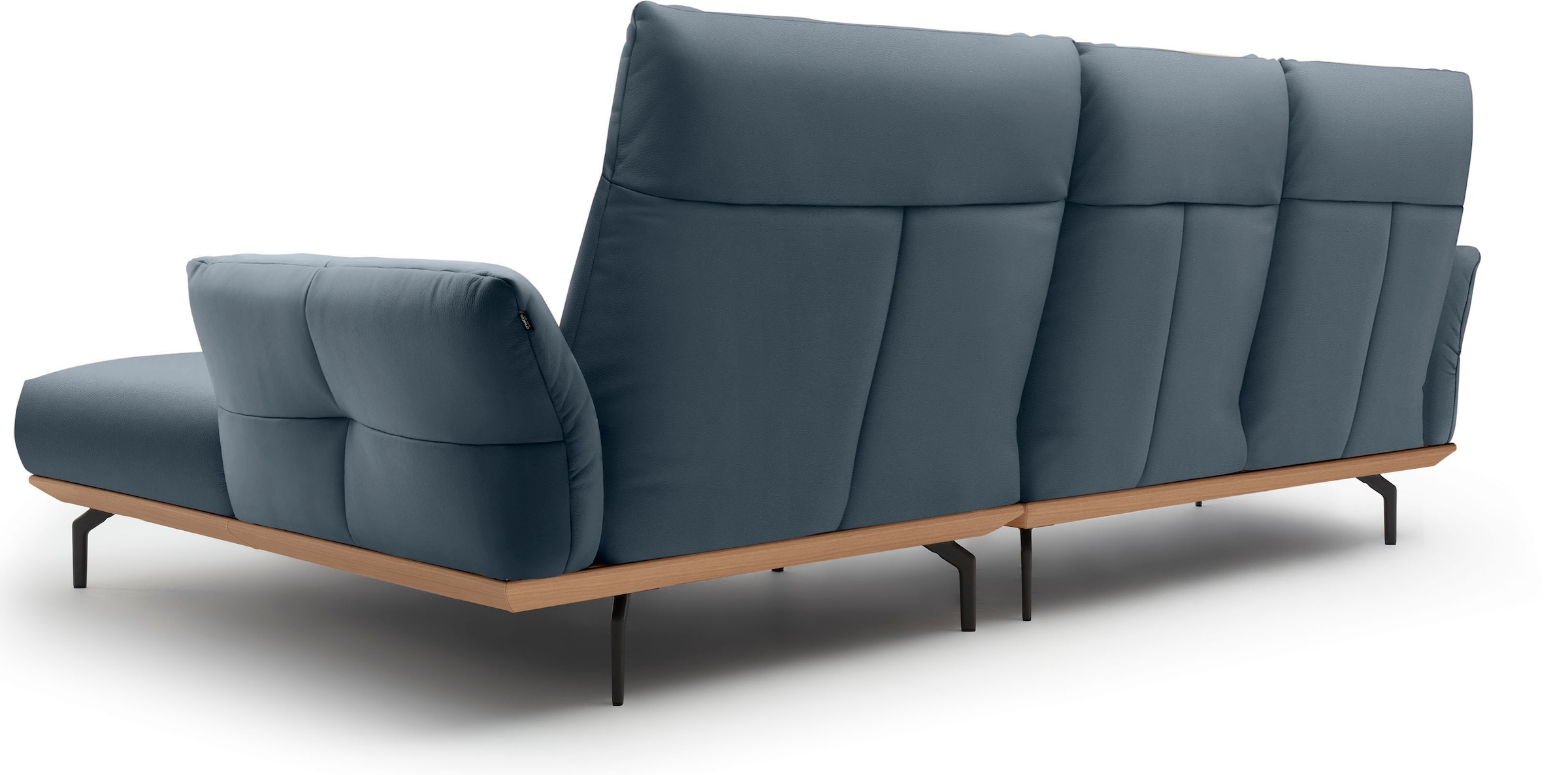 Creation BY ROLF BENZ Ecksofa »CR.460«, Sockel in Eiche, Alugussfüße in umbragrau, Breite 298 cm
