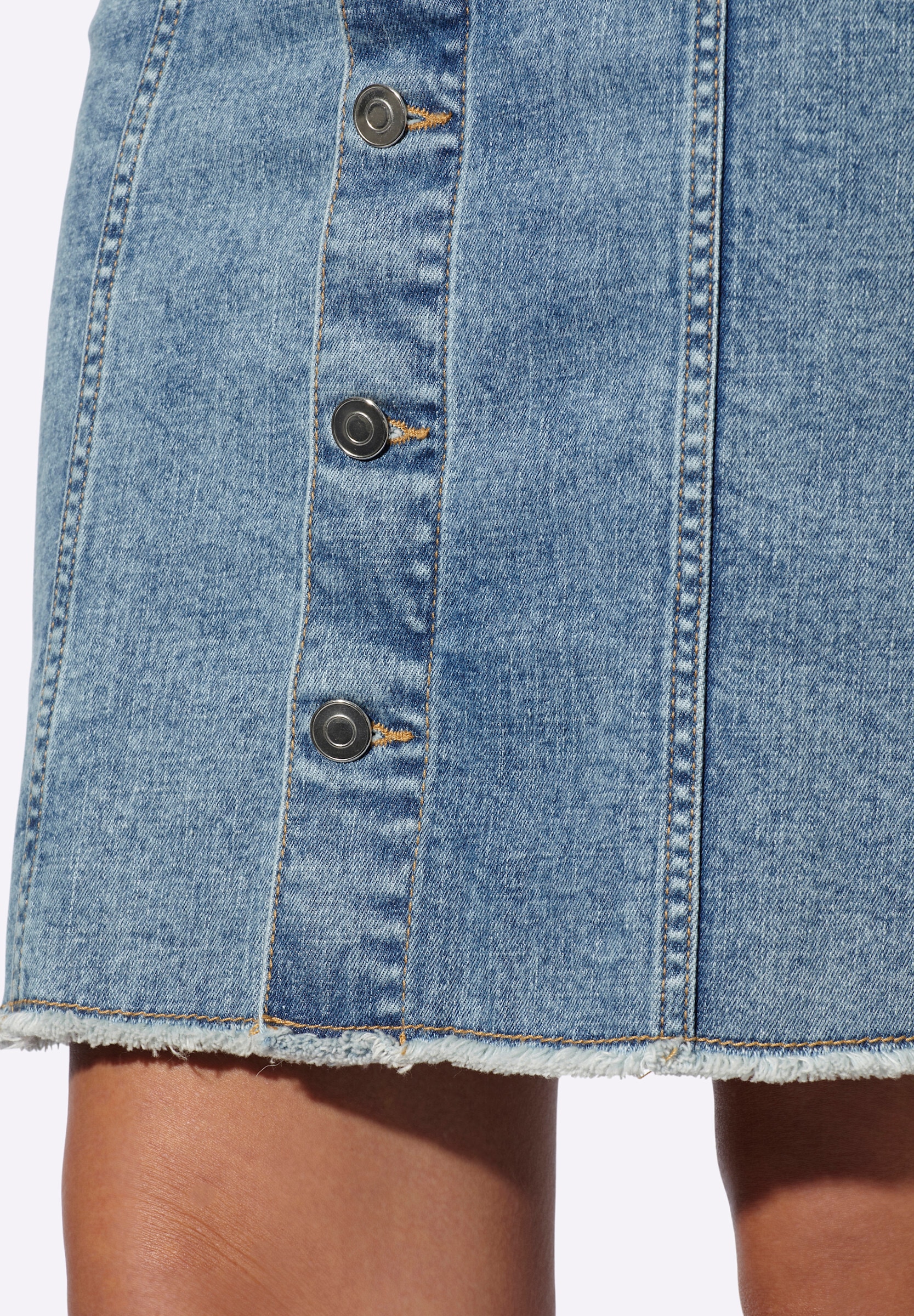 heine Jeansrock »Jeans-Rock Jeansrock durchgeknöpft«