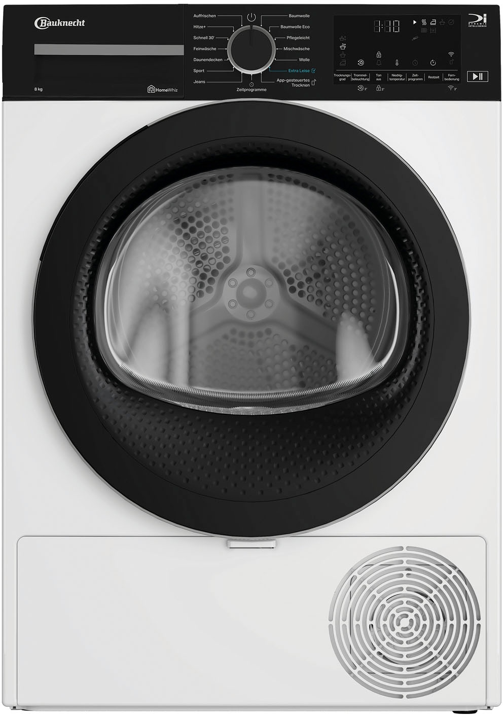 BAUKNECHT Wärmepumpentrockner »TR Super Eco 8B«, Intelligentes Trocknen dank Dynamic Intelligence Technologie