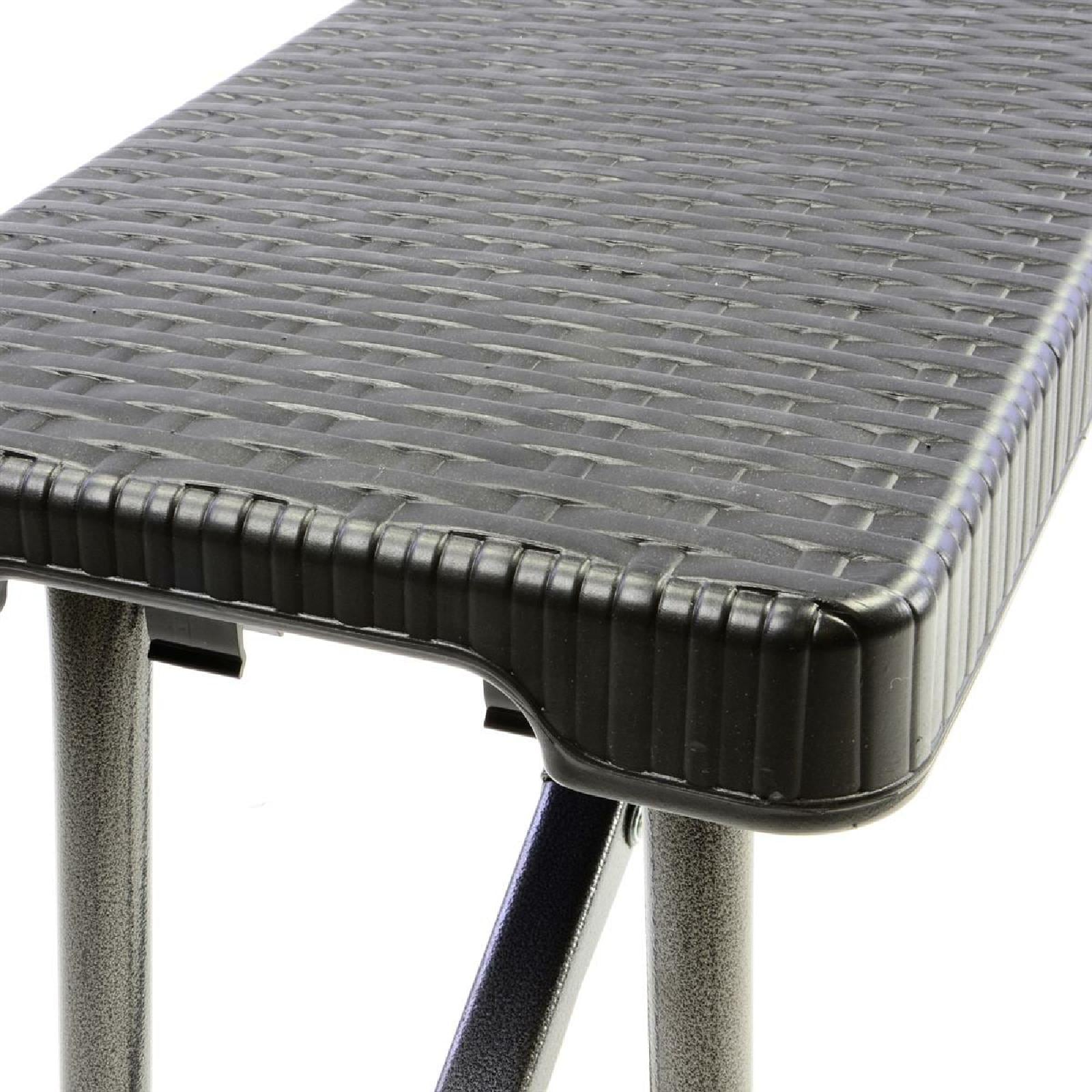 VCM Gartentisch »Partybank Rattan-Optik«