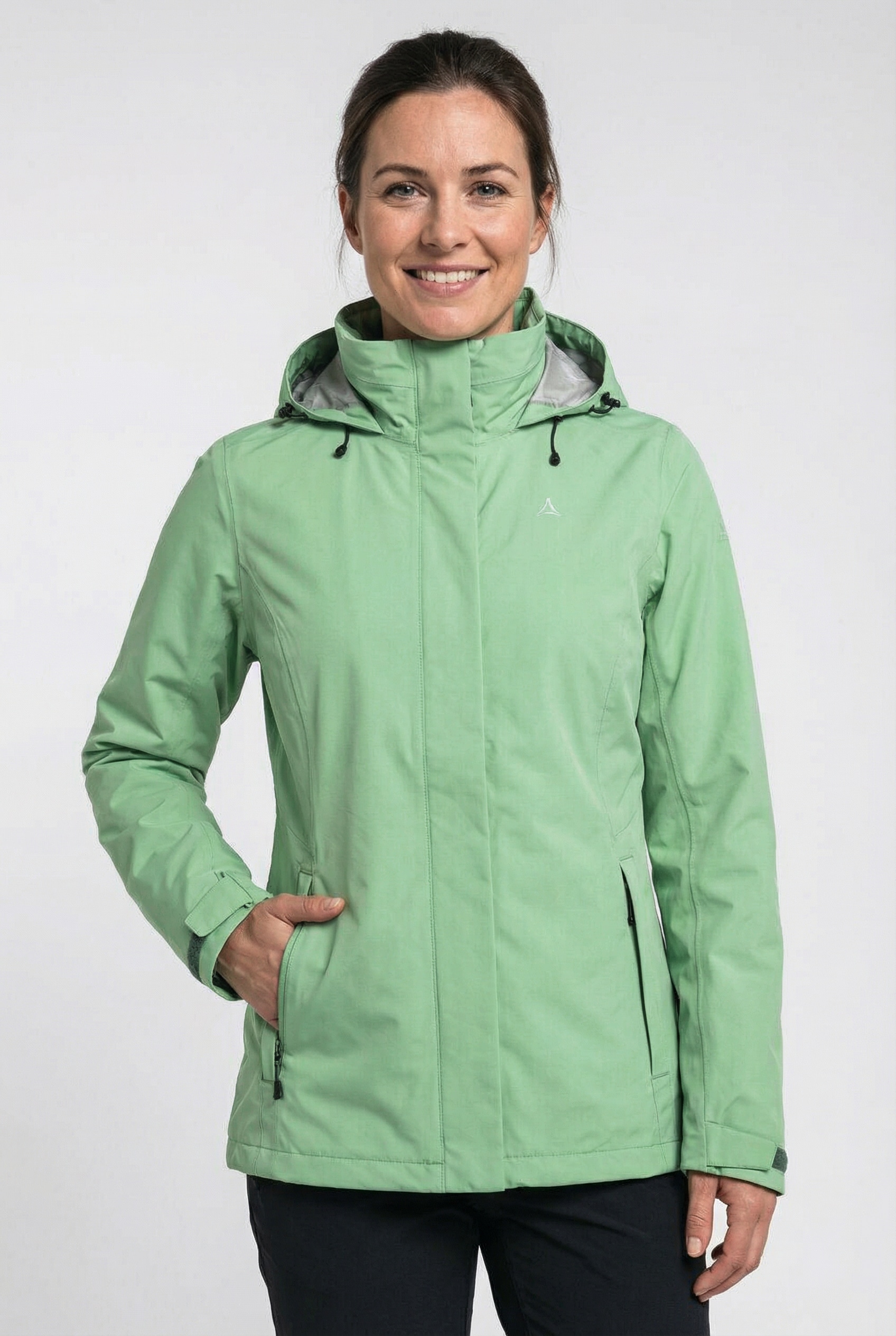 Schöffel Regenjacke »Jacket Gmund L« mit Kapuze sportlicher Stil, wasserdicht, winddicht, atmungsaktiv, Übergangsjacke