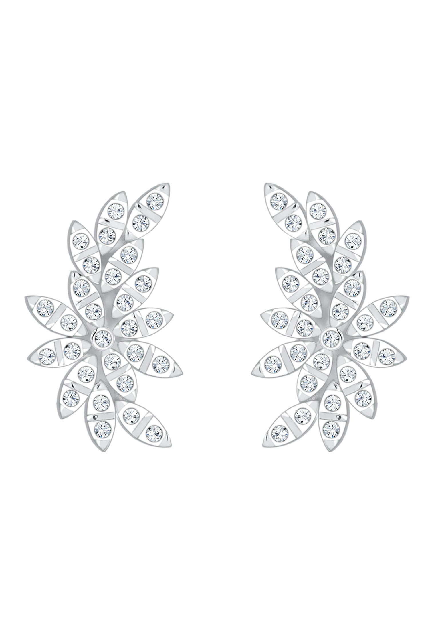 Elli Premium Paar Ohrstecker »Ohrringe Earcuff Kristalle 925 Silber«