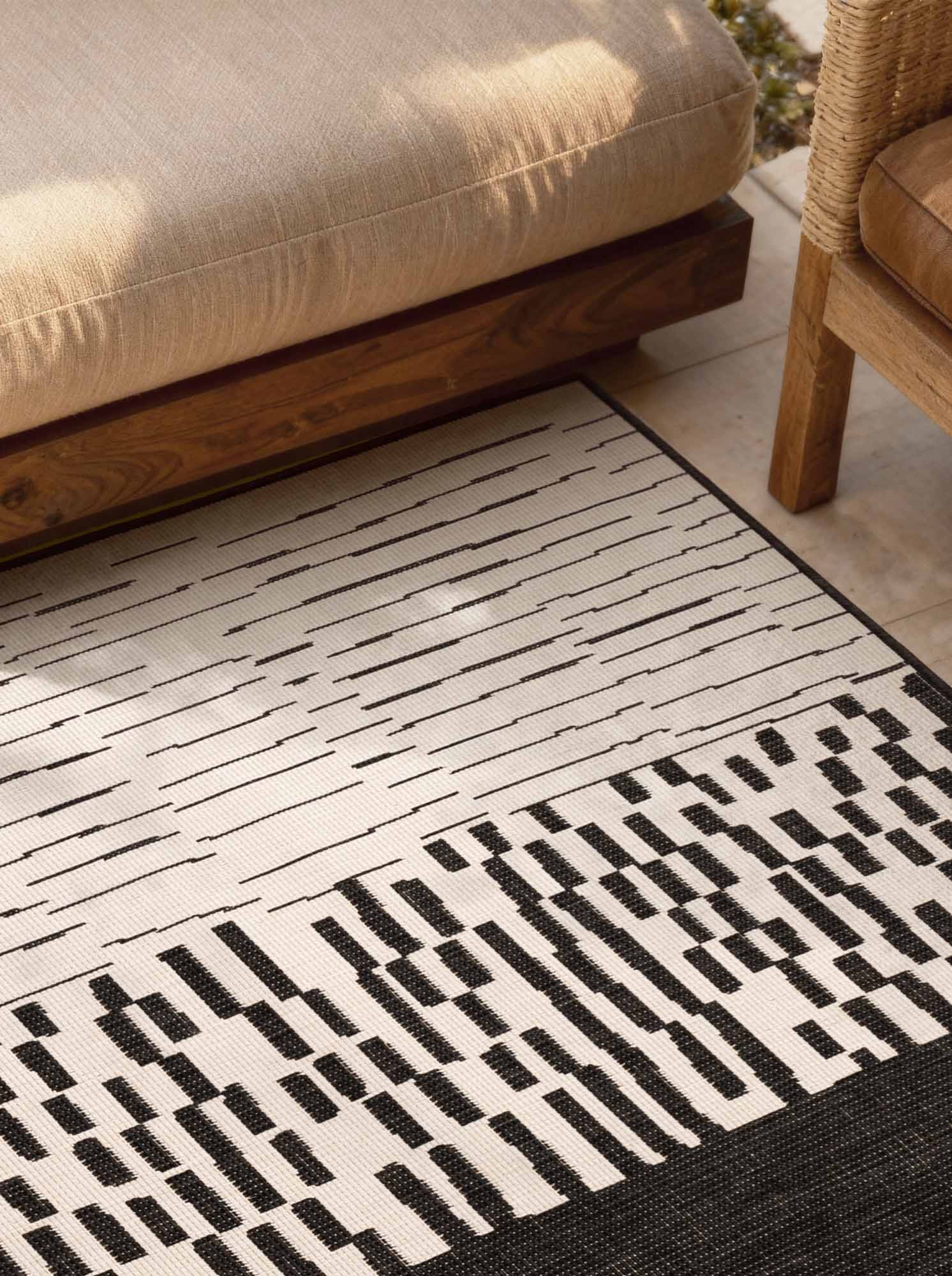 Ted Baker Teppich »Acacia , Wendeteppich« rechteckig 8 mm Höhe Designteppich, Wetterfest, Pflegeleicht, Modern, Wohnzimmer, Terrasse