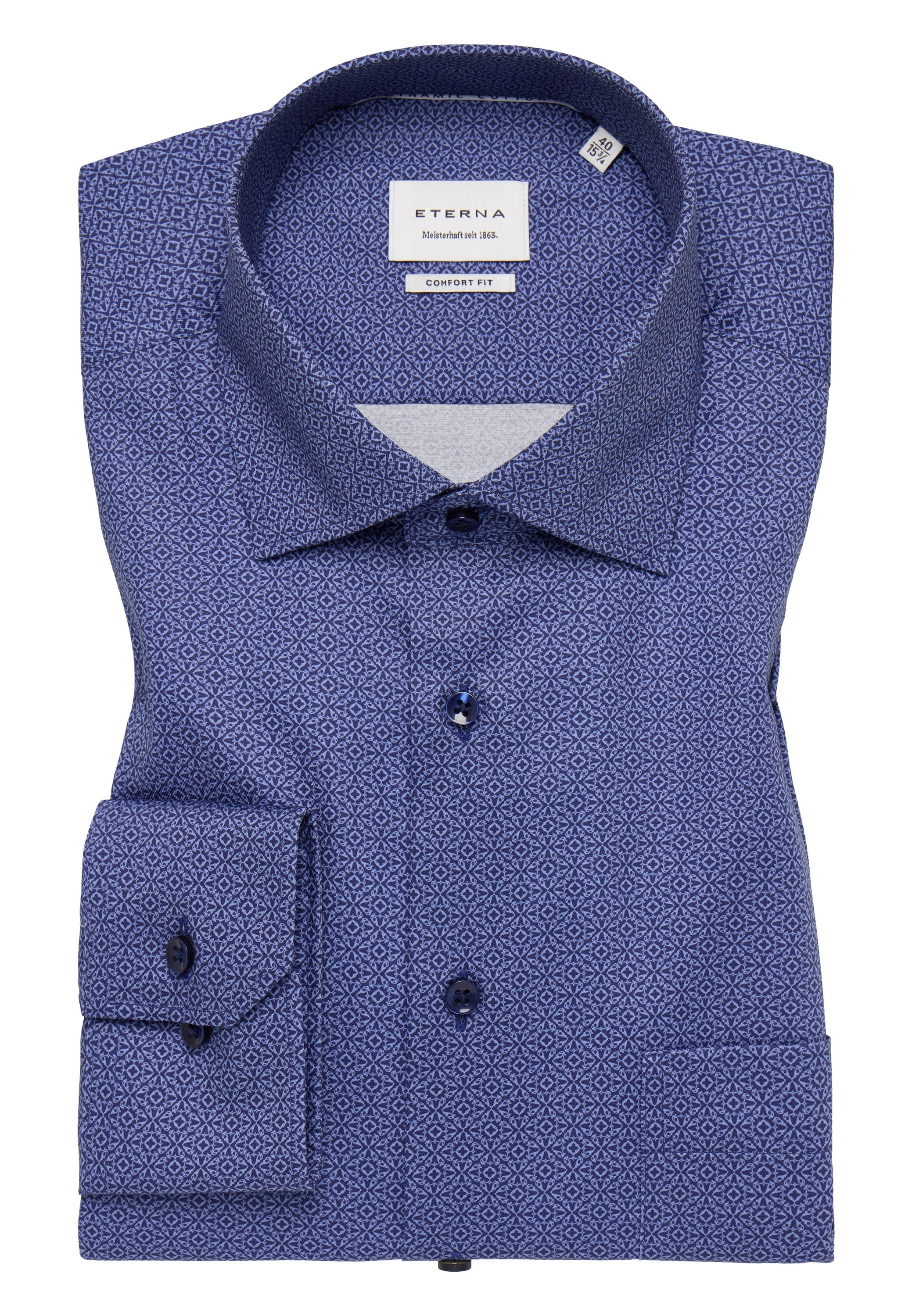 Eterna Langarmhemd »COMFORT FIT«, NON IRON (bügelfrei)