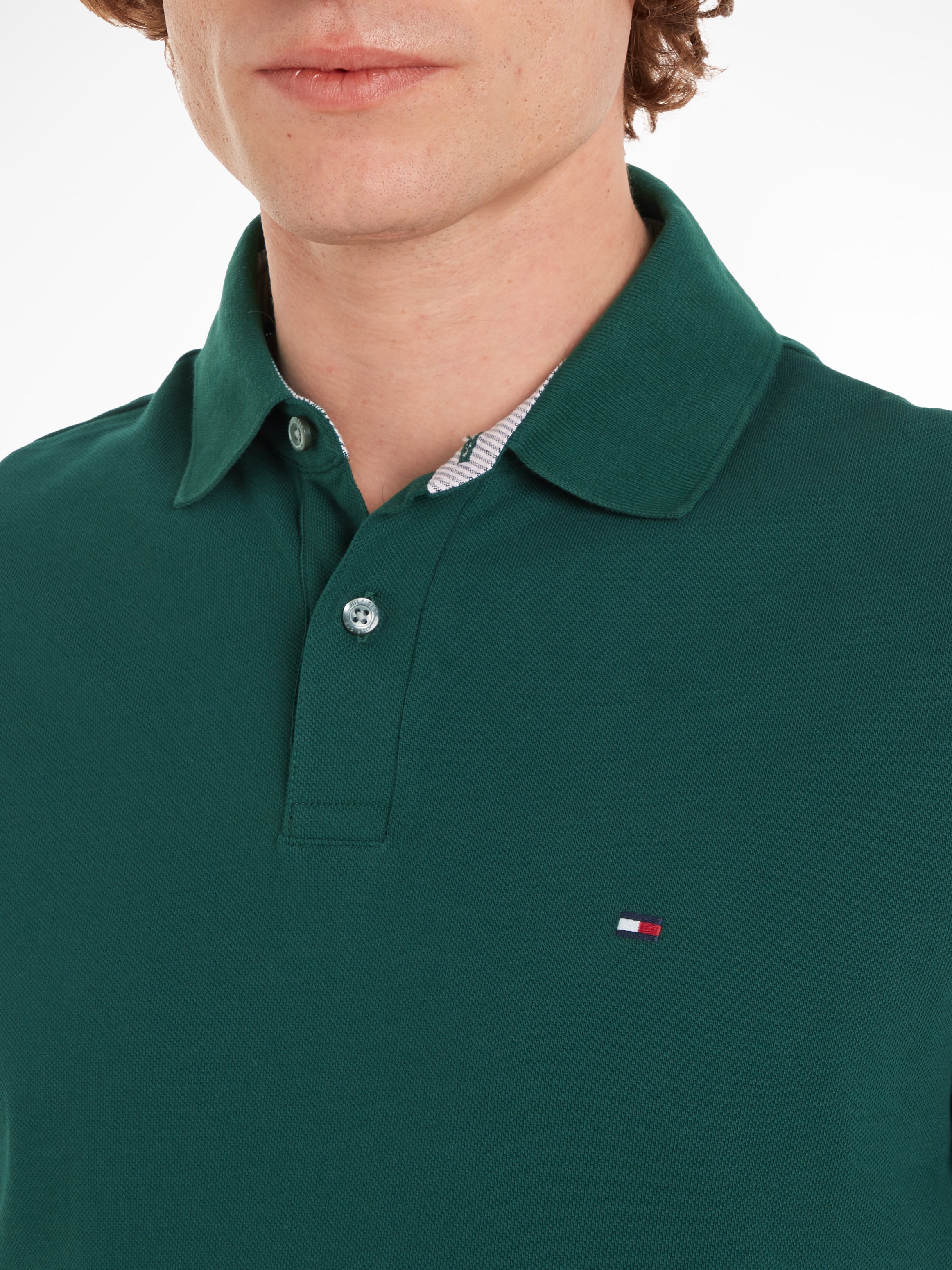 Tommy Hilfiger Poloshirt »1985 REGULAR POLO«, mit Tommy Hilfiger Kontraststreifen innen am Kragen