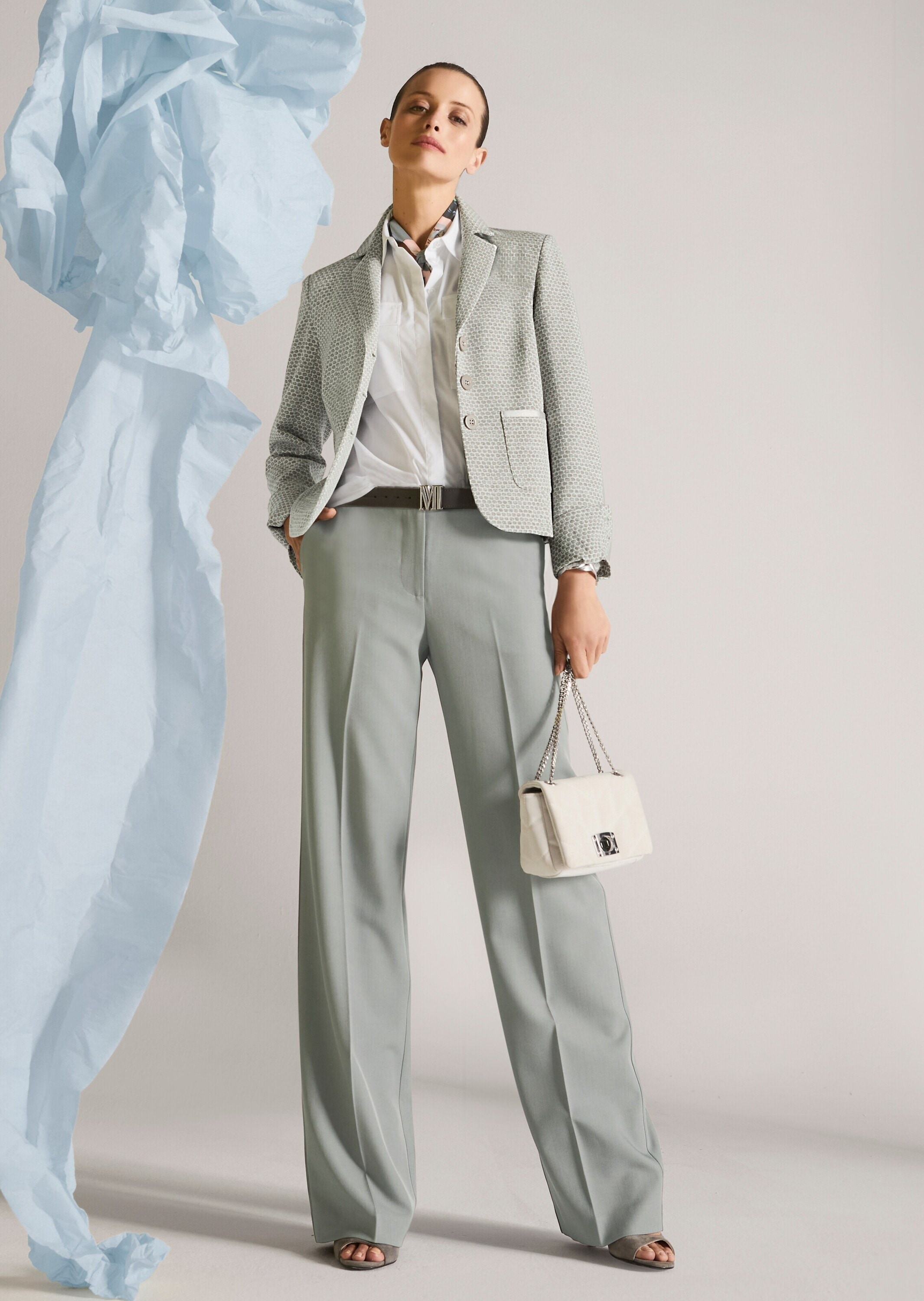 MADELEINE Jackenblazer »Jerseyblazer Kurzblazer mit Wabenmuster«