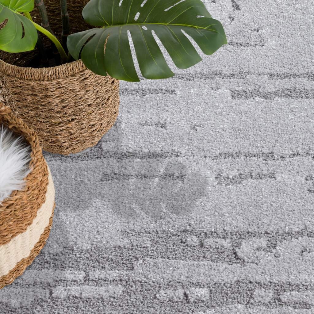Carpet City Teppich »FLAIR171«, rund, 11 mm Höhe, Kurzflor-Teppich, Skandi-Stil, Wohnzimmer