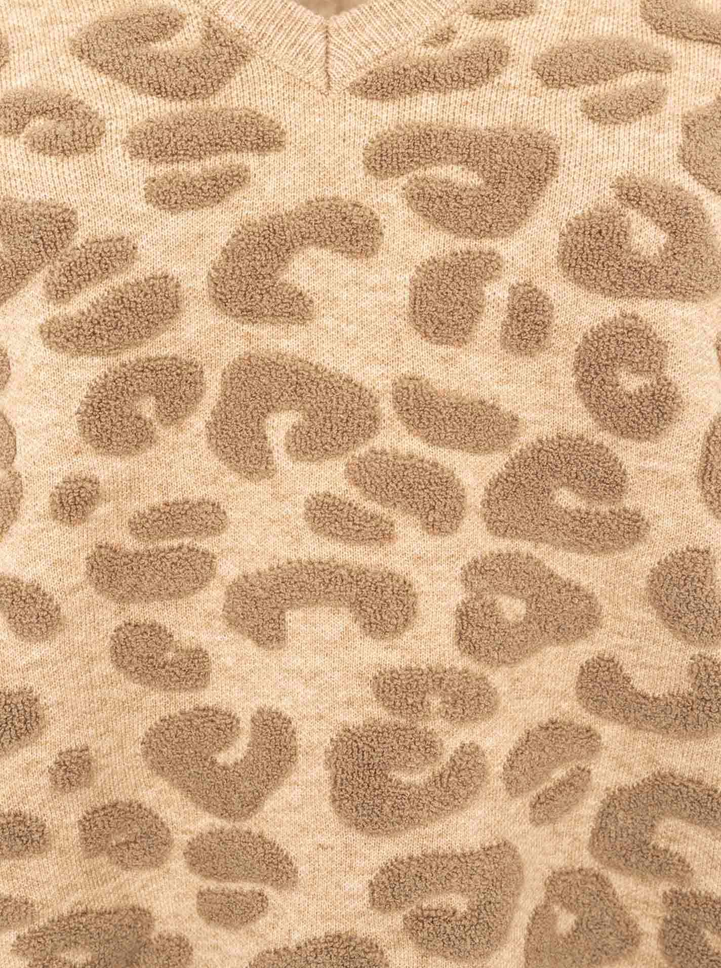 Zwillingsherz Strickpullover »"3D Leo"« mit erhabenem Leomsuter